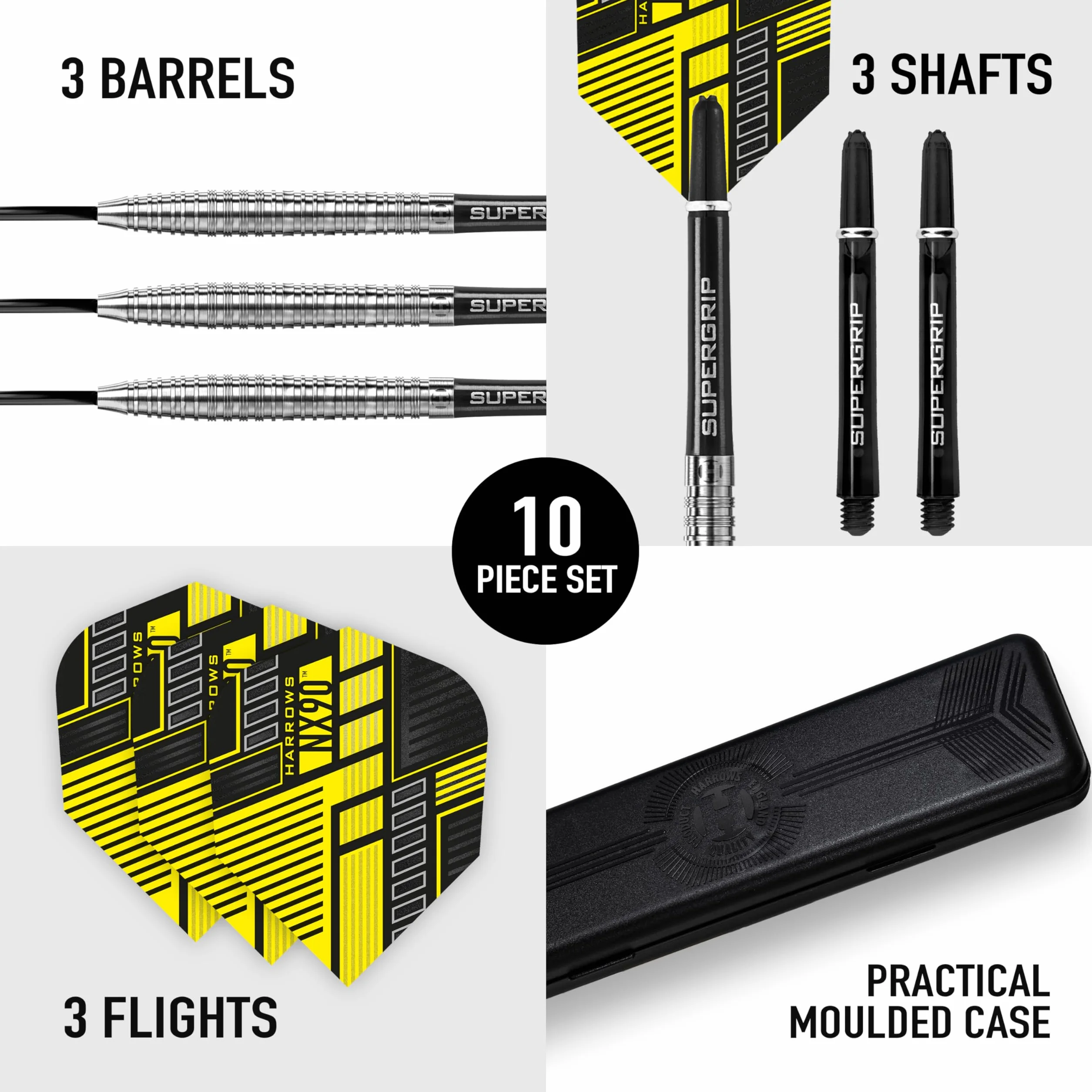 Harrows NX90 90% Soft Tip Fléchettes Pointe Plastique 18g