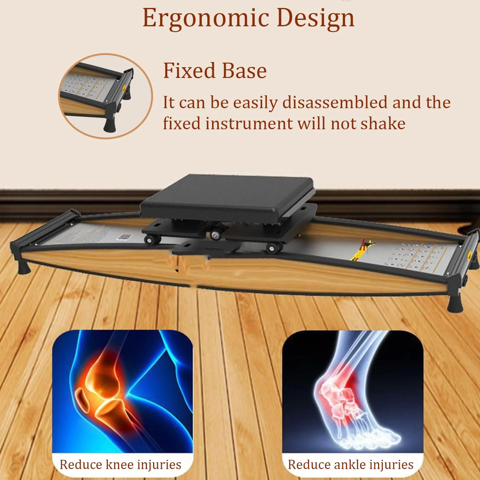 Machine de Ski simulée en intérieur, Ensemble d'outils d'entraînement de Force et d'équilibre, avec Canne de Marche, résistance Librement réglable de 0 à 100 kg
