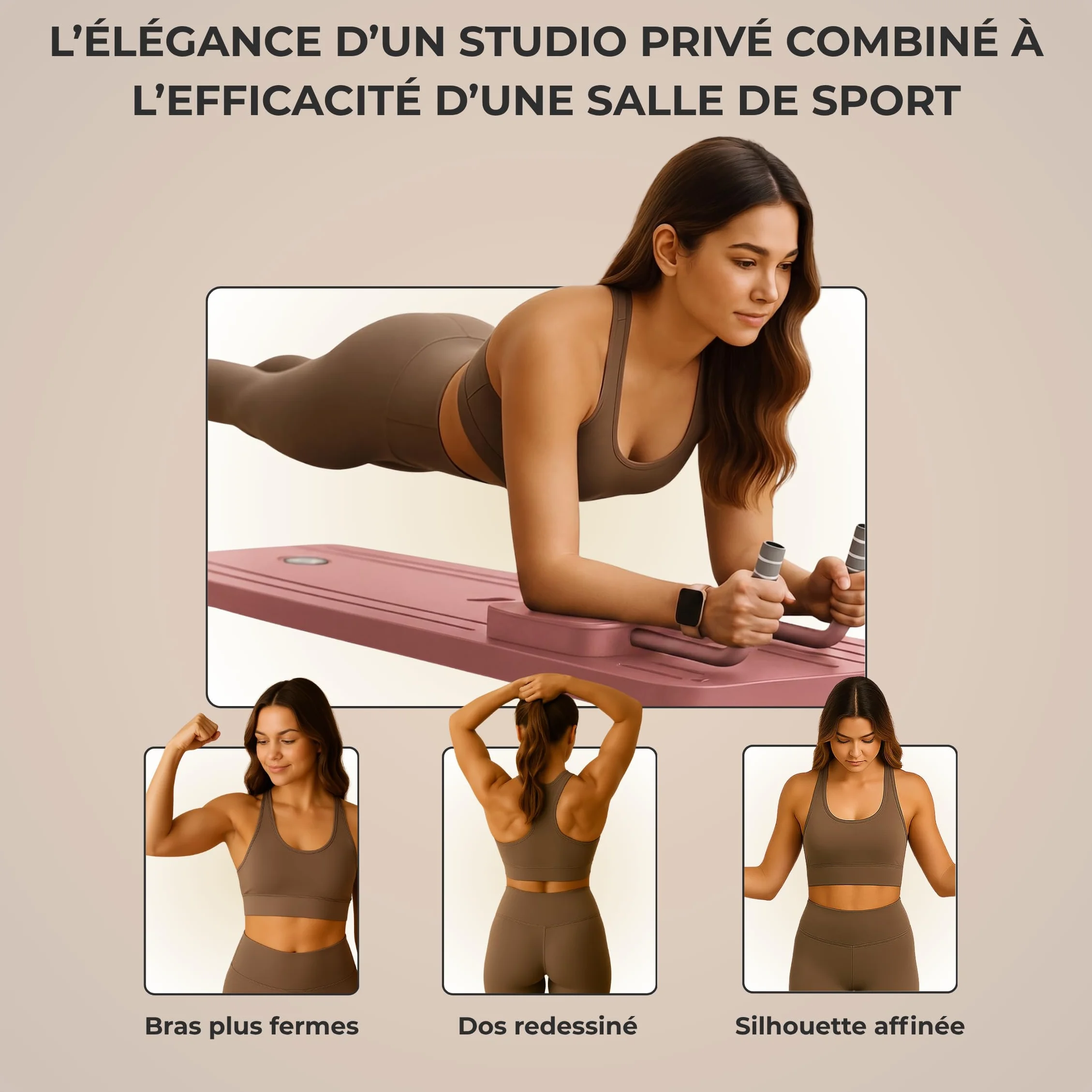 Pilates Reformer Pliable 5-en-1 Machine Multifonction Premium pour Maison