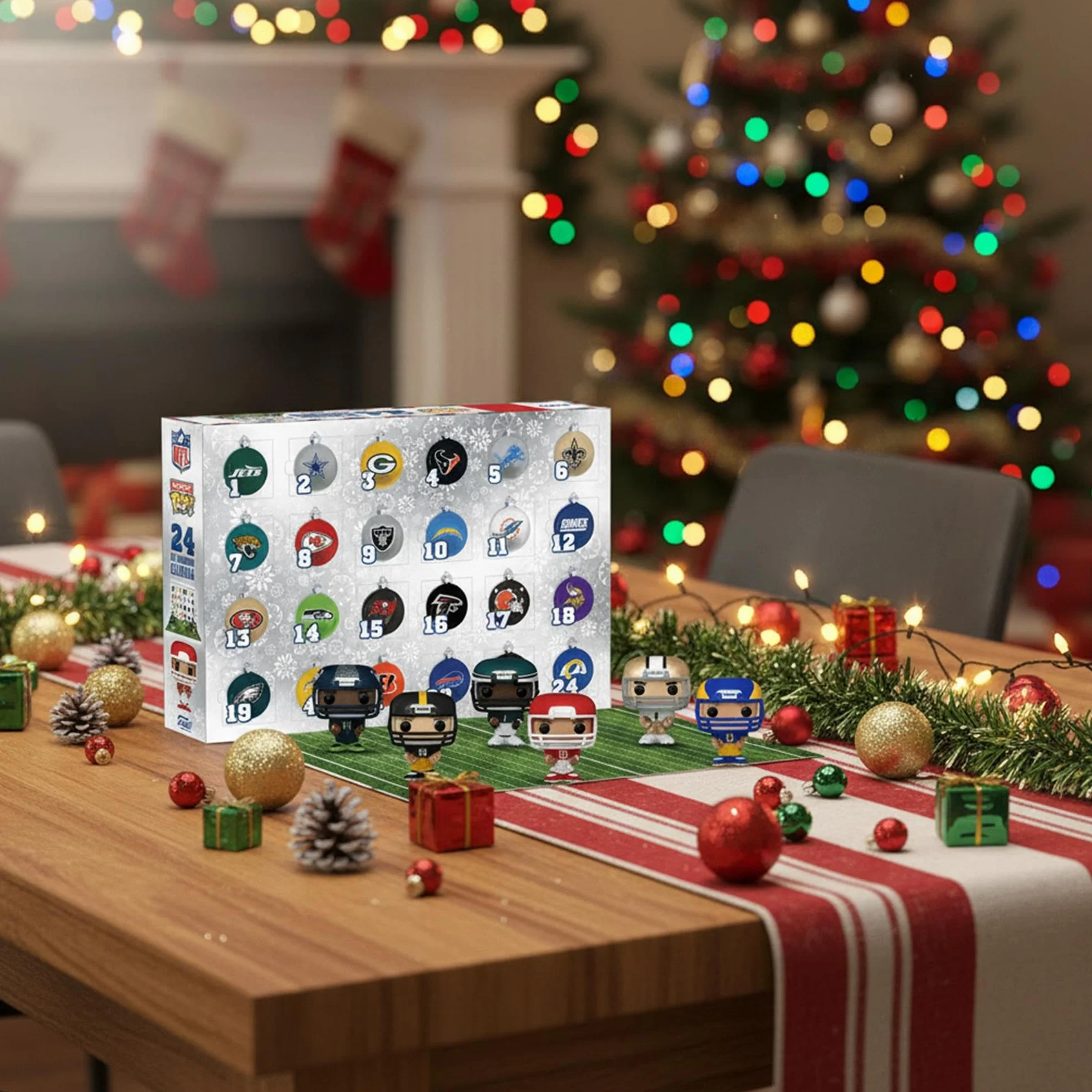 NFL Football 2024 Edition Funko Pocket Pop Calendrier de l'Avent