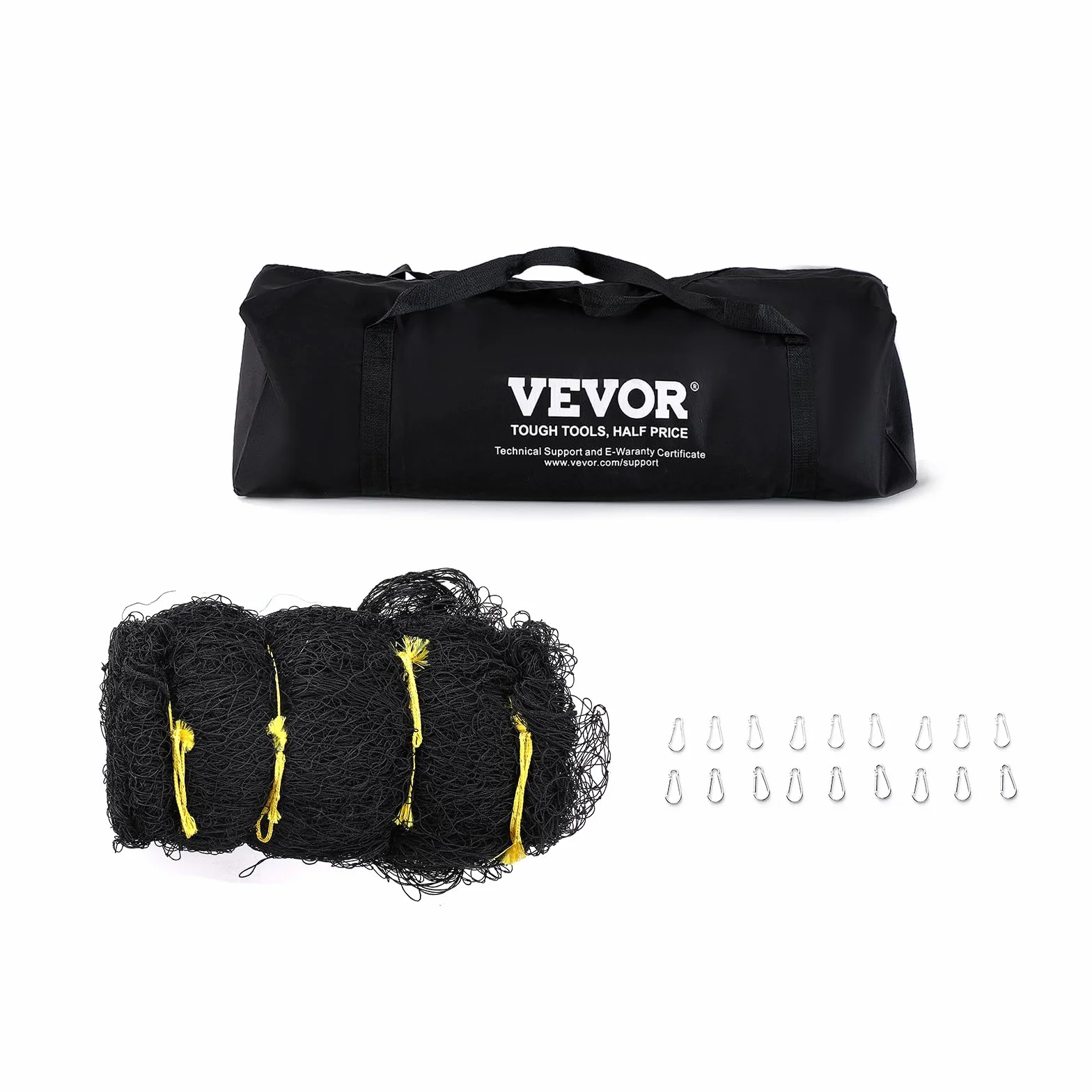 VEVOR Cage Frappeur de Baseball 17,4 m, Filet d'Entraînement Professionnel pour Frappeur de Softball, Cage de Lancer Portable avec Porte et Sac de Transport, Filet en PE Fermé Robuste Extérieur