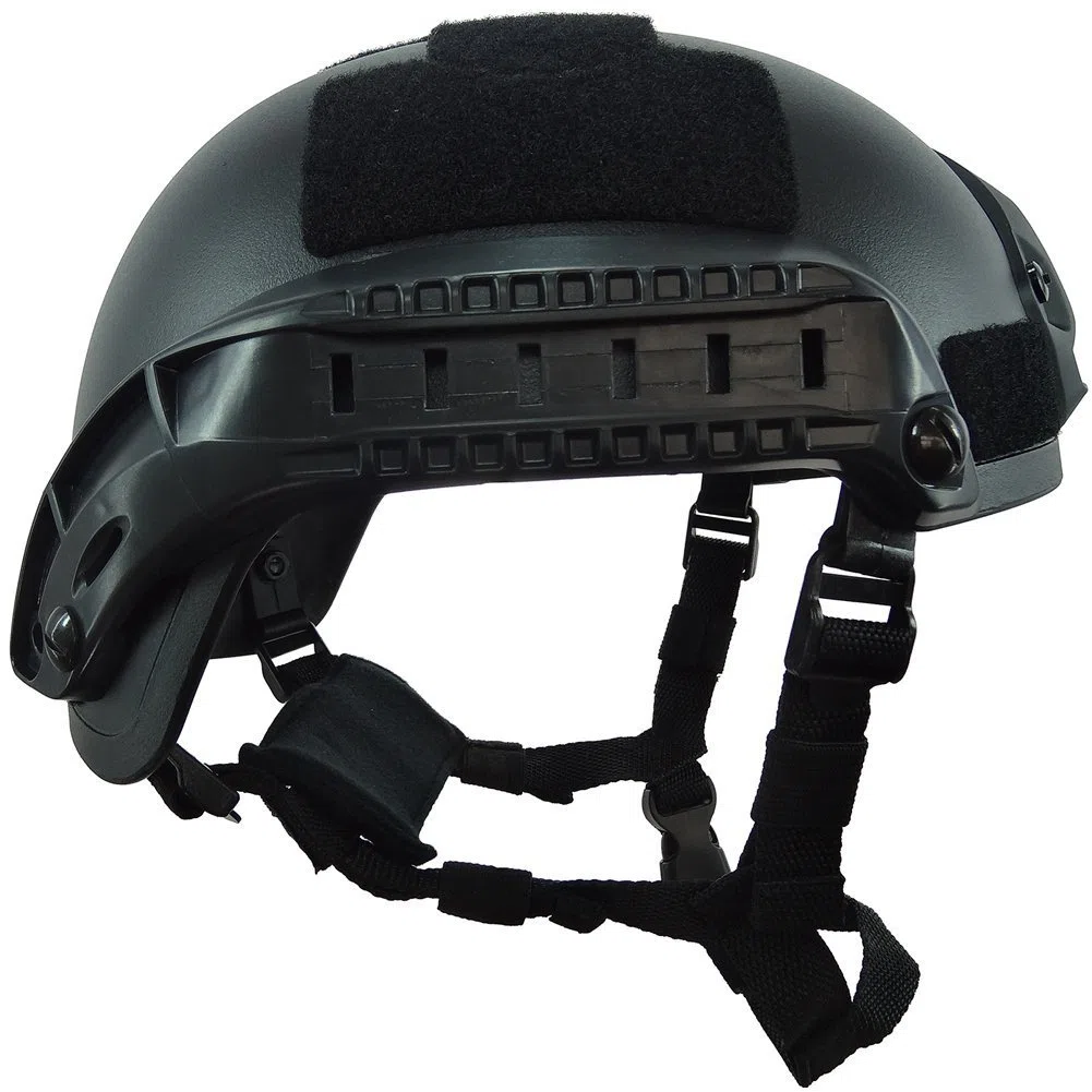 ATAIRSOFT Mich 2001 Style Casque de Protection de Combat avec Côté Rail & NVG Montage pour Airsoft Tactique Paintball Militaire Armée Chasse Noir