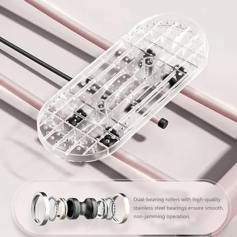 Simulateur de ski pliable – Entraînement musculaire du plancher pelvien pour façonner la cuisse et les jambes avec pédales antidérapantes