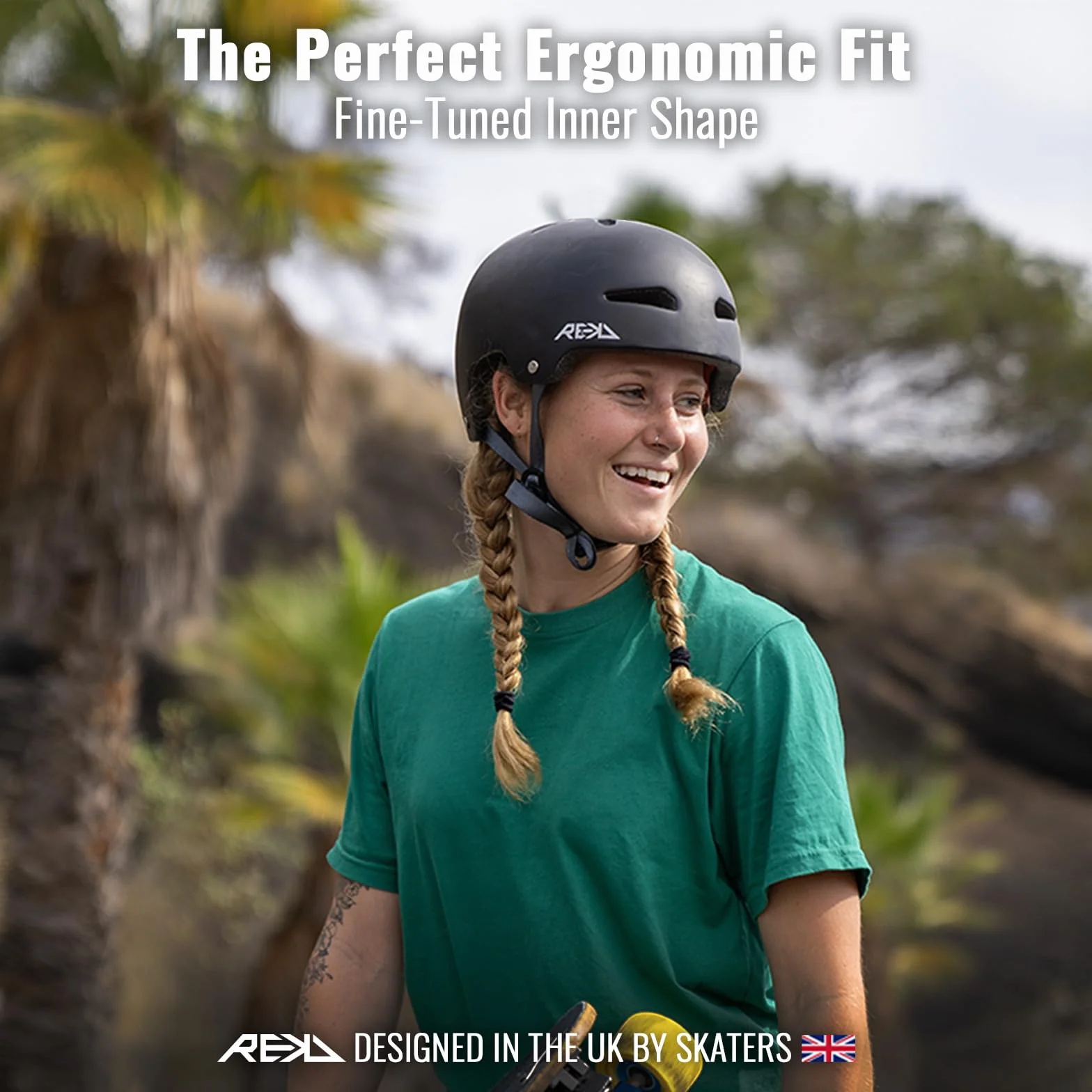 REKD Ultralite in-Mold Casque entièrement certifié avec Rembourrage réglable, pour Tous Les Sports d'action