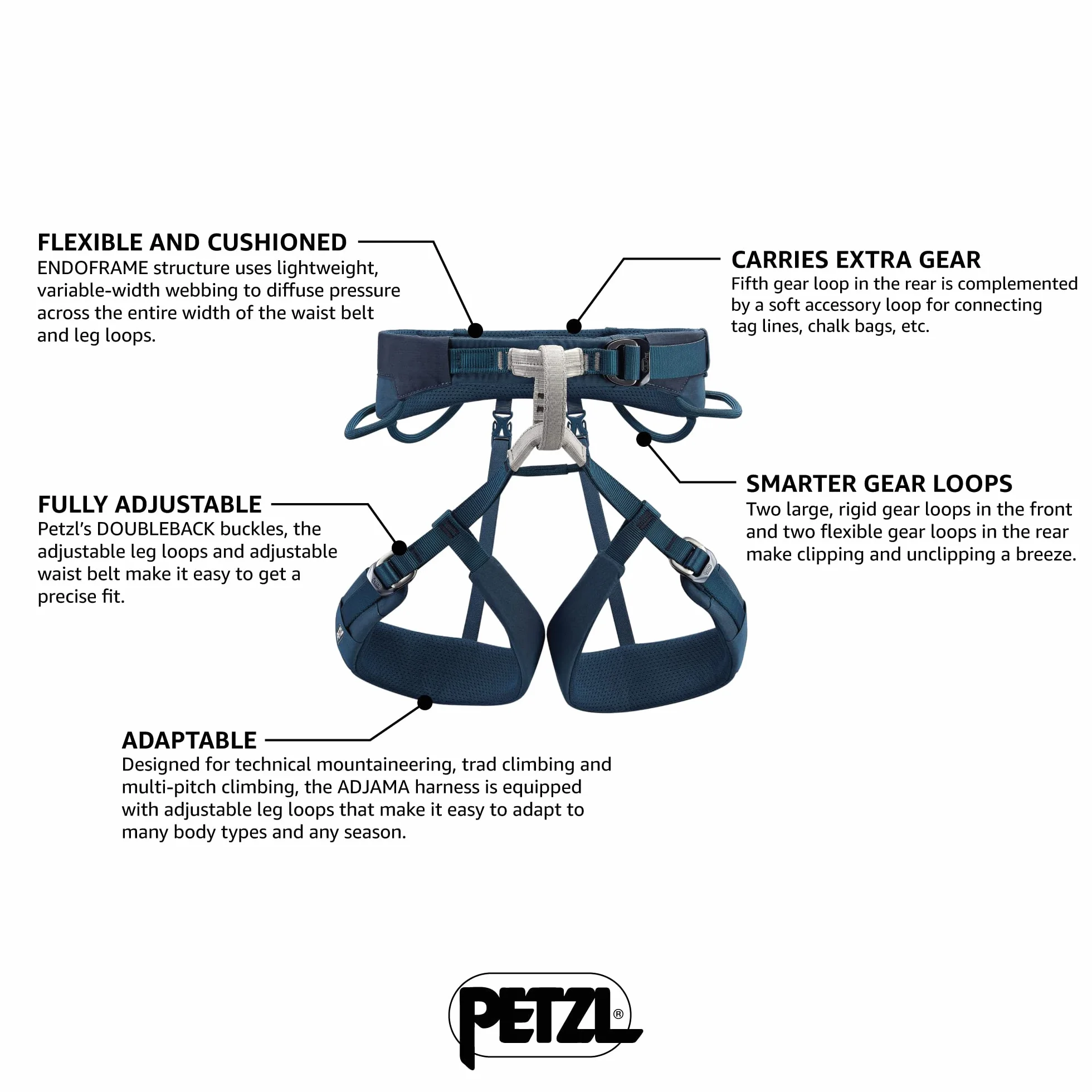 PETZL Adjama Sangle d'escalade Mixte