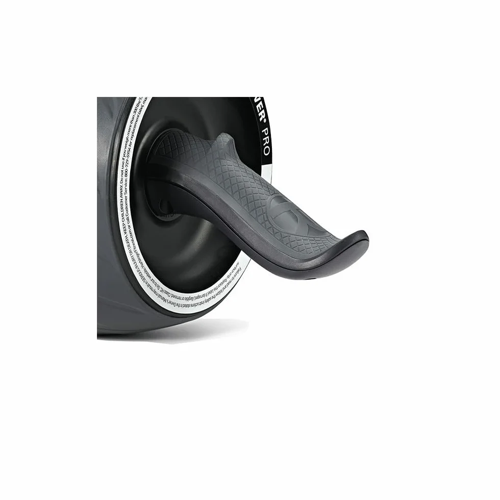 Harbinger Ab Carver Pro Rouleau abdominal large- Stabilité pour les entraînements, moteur cinétique intérieur, poignées ergonomiques, genouillère en mousse incluse pour confort,Taille unique,Noir