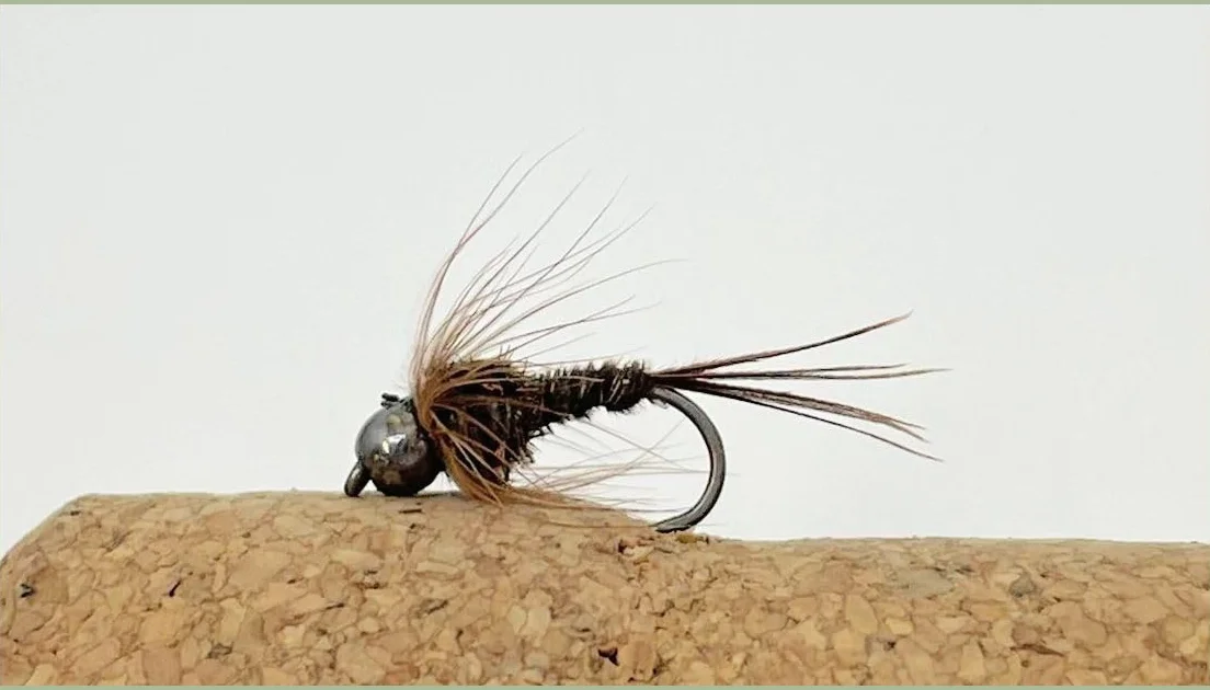 Lot de 24 mouches nymphes sans ardillon à tête dorée et tungstène pour truite - Tailles mélangées