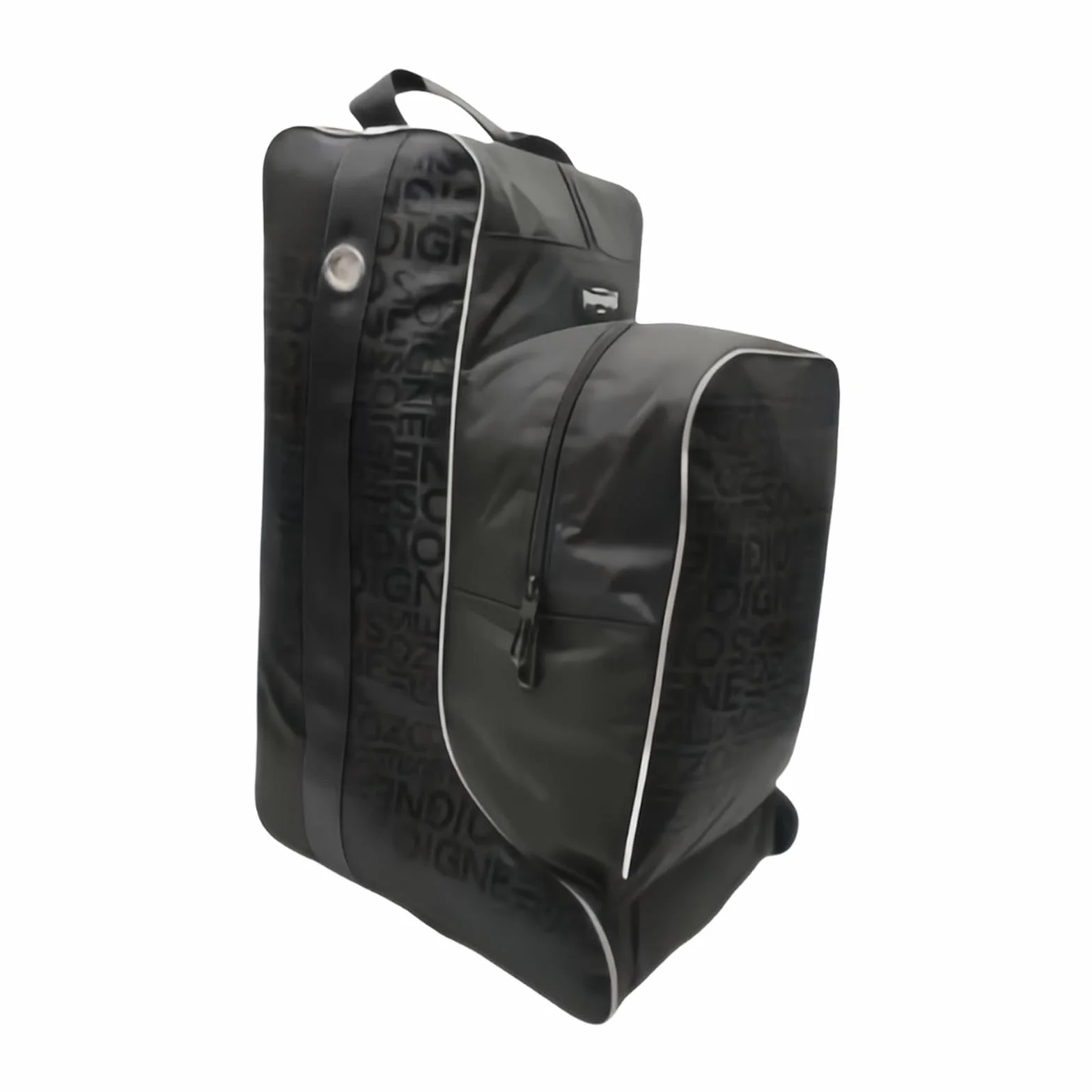 Pack Équestre, Sac de Transport Grande Capacité pour Bottes d'Équitation, Rangement Équestre en Tissu Oxford, Sac à Bottes Hautes avec Poignée pour Sport/Maison/Compétition/Équitation, Total Noir
