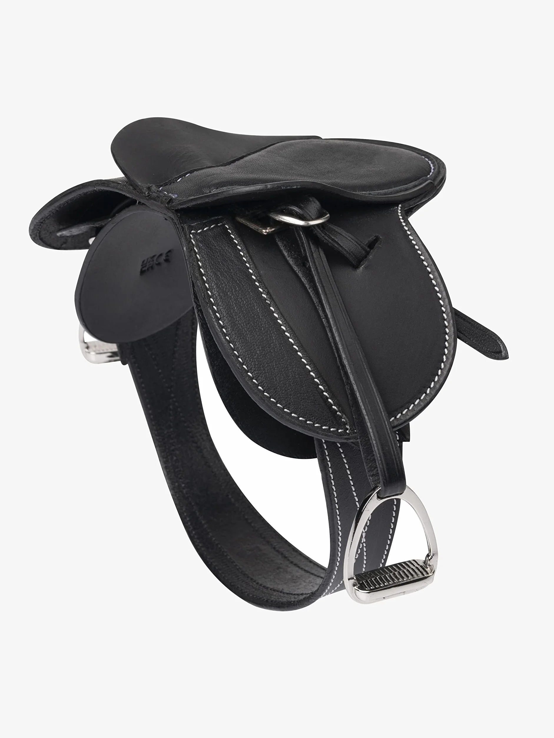 Lemieux Selle Toy Pony Noir Cuir Finement grainé Enfants 8 Ans