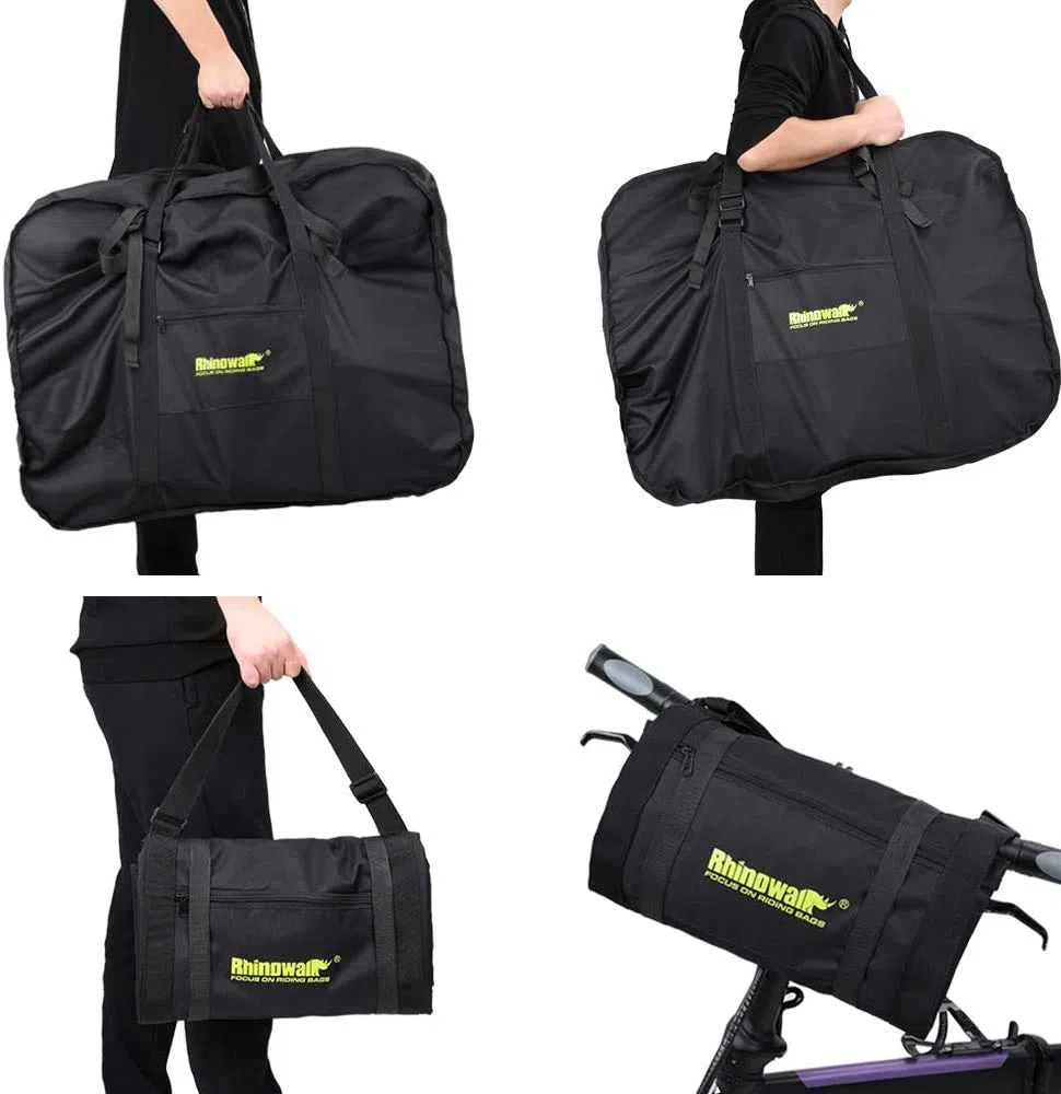 UBORSE Sac de Transport Vélo 20 Pouces Sac de Vélo Pliant Imperméable Grand Housse de Roue VTT Pliable Sacoche Trotinette Electrique Housse Protection Velo pour Cyclisme Voyage