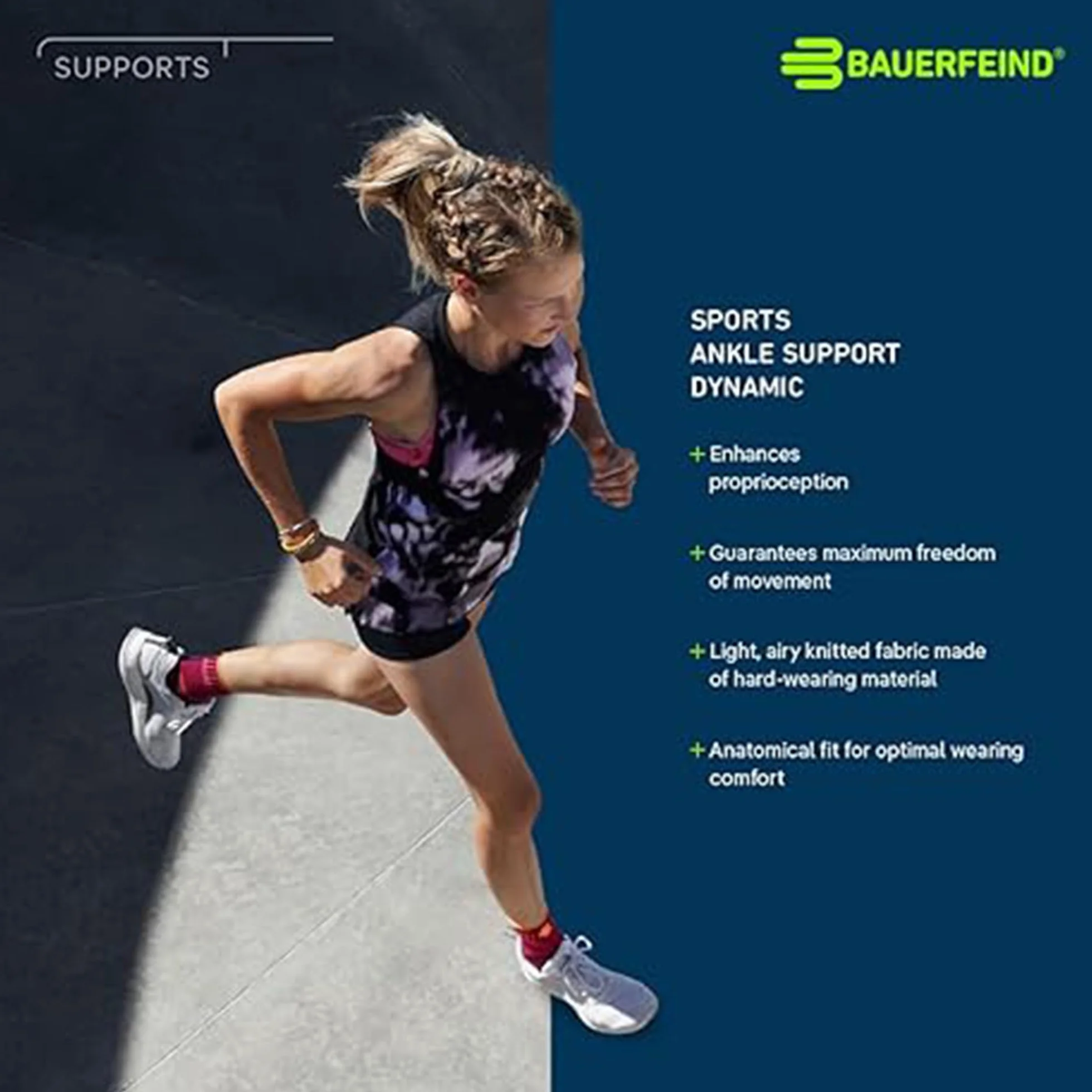 BAUERFEIND, 1 Chevillère de Sport Unisexe, pour Soutenir la Cheville Pendant Le Sport, pour la compétition et l'entraînement