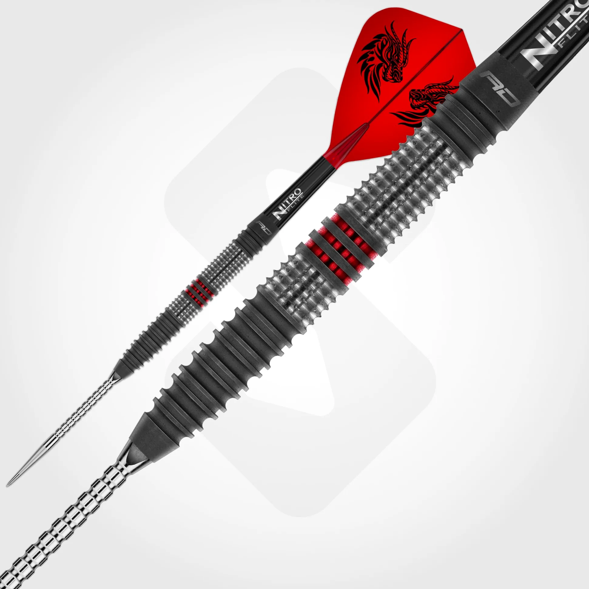 RED DRAGON Fléchettes – Joueur professionnel – Série Jonny Clayton Hiraeth – Switch Points 23 g – Fléchettes professionnelles – Jeu de fléchettes 90 % tungstène avec ailettes et tiges