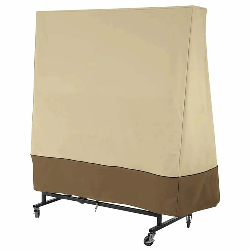Housse Tennis Table Cover 420D Oxford Bâche Ping Pong Étanche Anti-UV Protection Standard Pliante