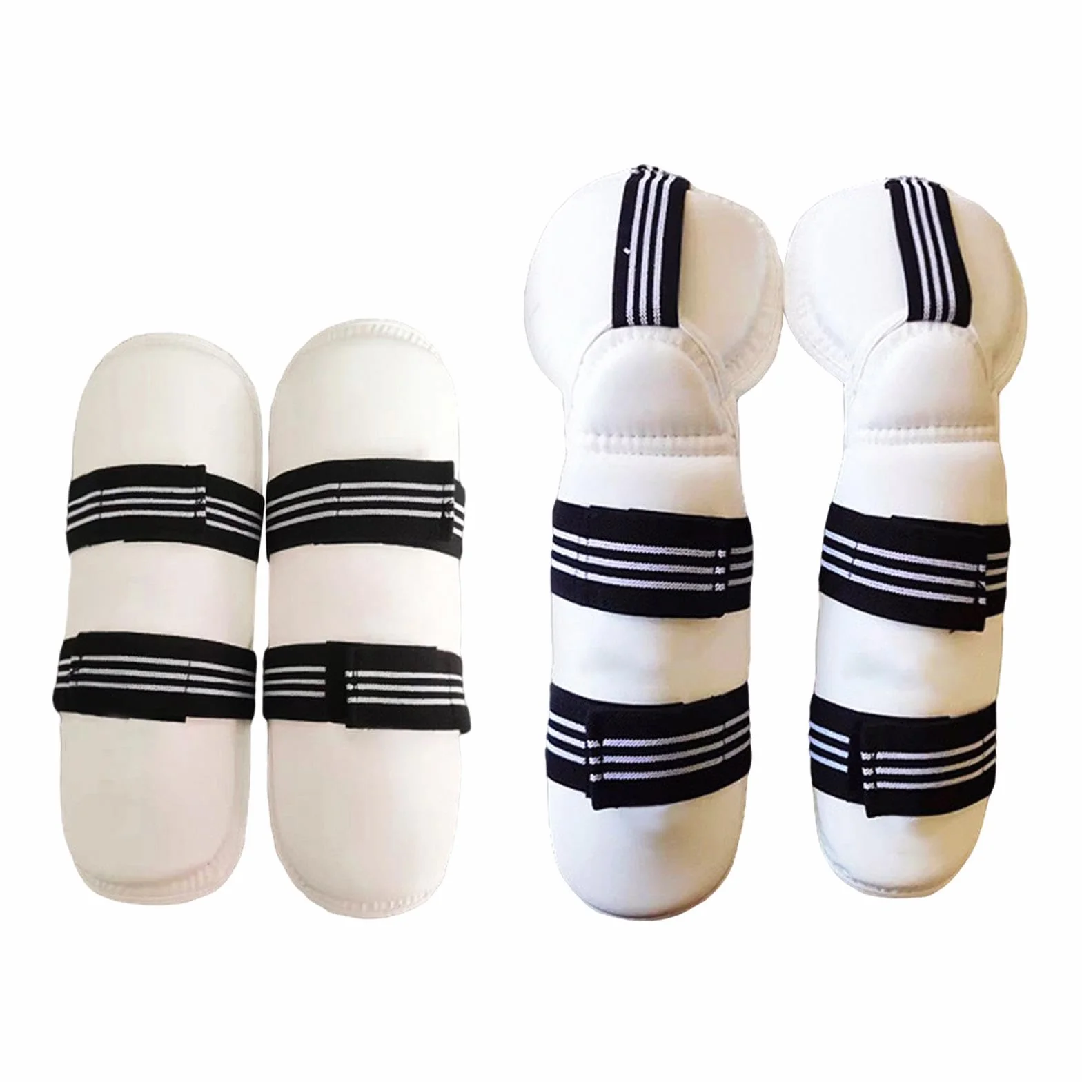 Taekwondo Guard Équipement de Protection Épaissi Rembourré Garde Protection pour MMA Arts Martiaux Muay Thai Unisexe Adultes Enfants Hommes Femmes, Protège-Jambes et Bras S