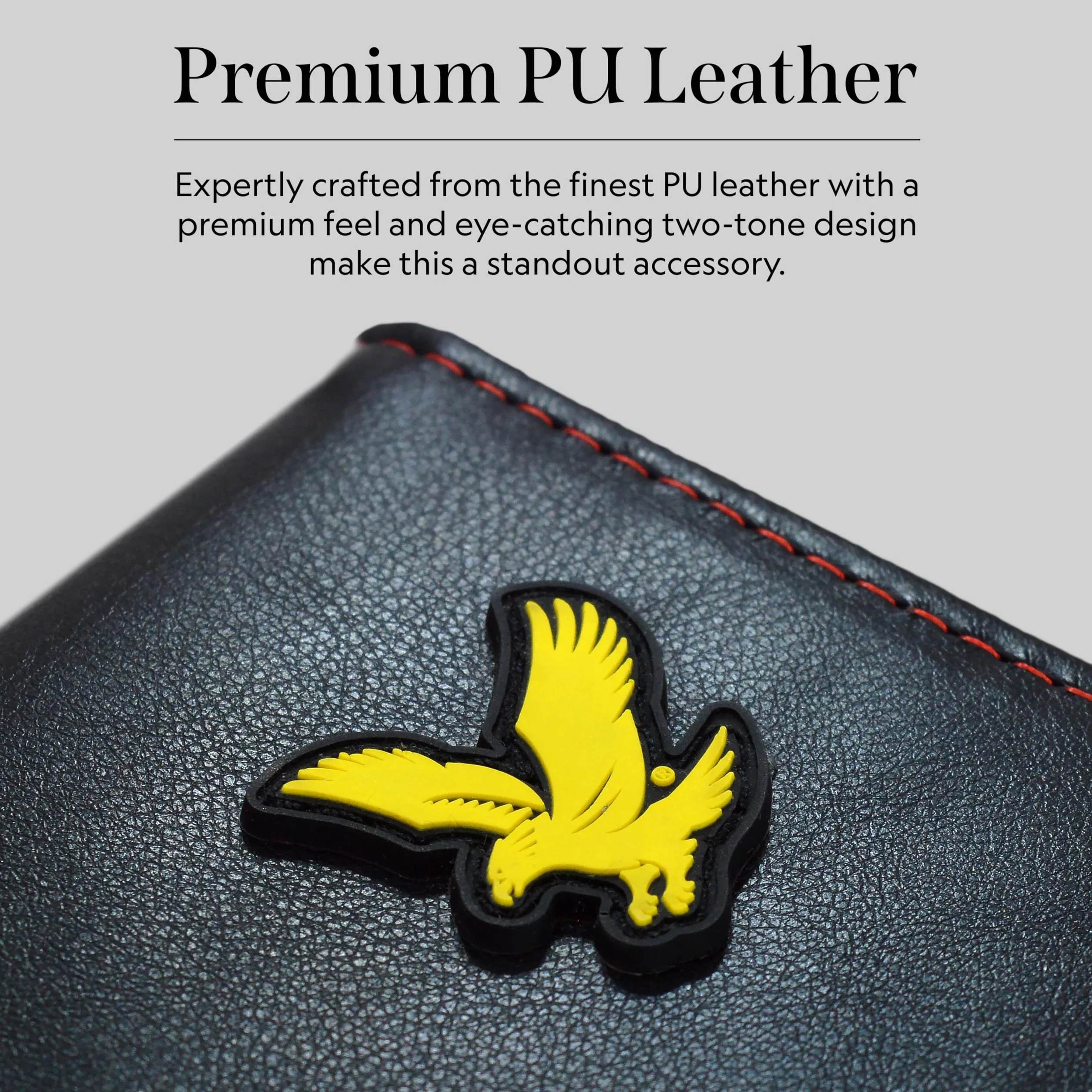 Lyle & Scott Unisex Golf Yardage Book Holder, Black