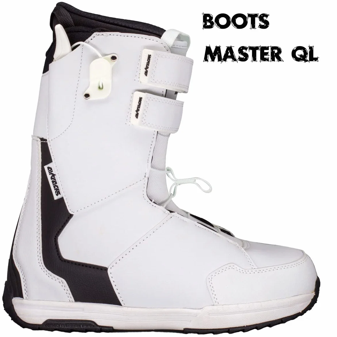 AIRTRACKS Snowboard Set Pack Planche Polygonal Hybrid Rocker + Fixations Master W + Chaussures + SB Sac 138 144 148 154 cm