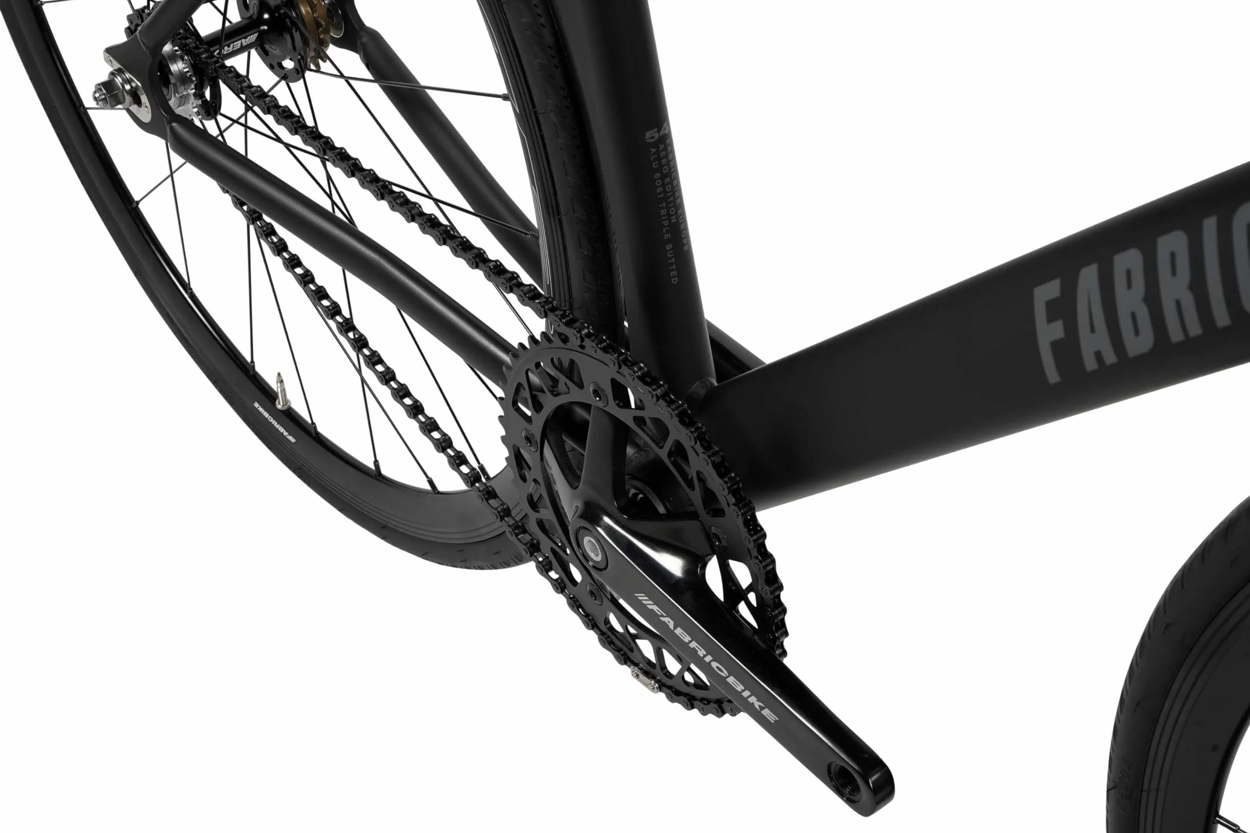 FabricBike Aero - Fixed Gear Bicyclette, Single Speed Fixie Complète moyeu, Cadre en Aluminium et Fourche en Carbone, Roues 28, 5 Couleurs, 3 Dimensions, 7.95 kg (Taille M)