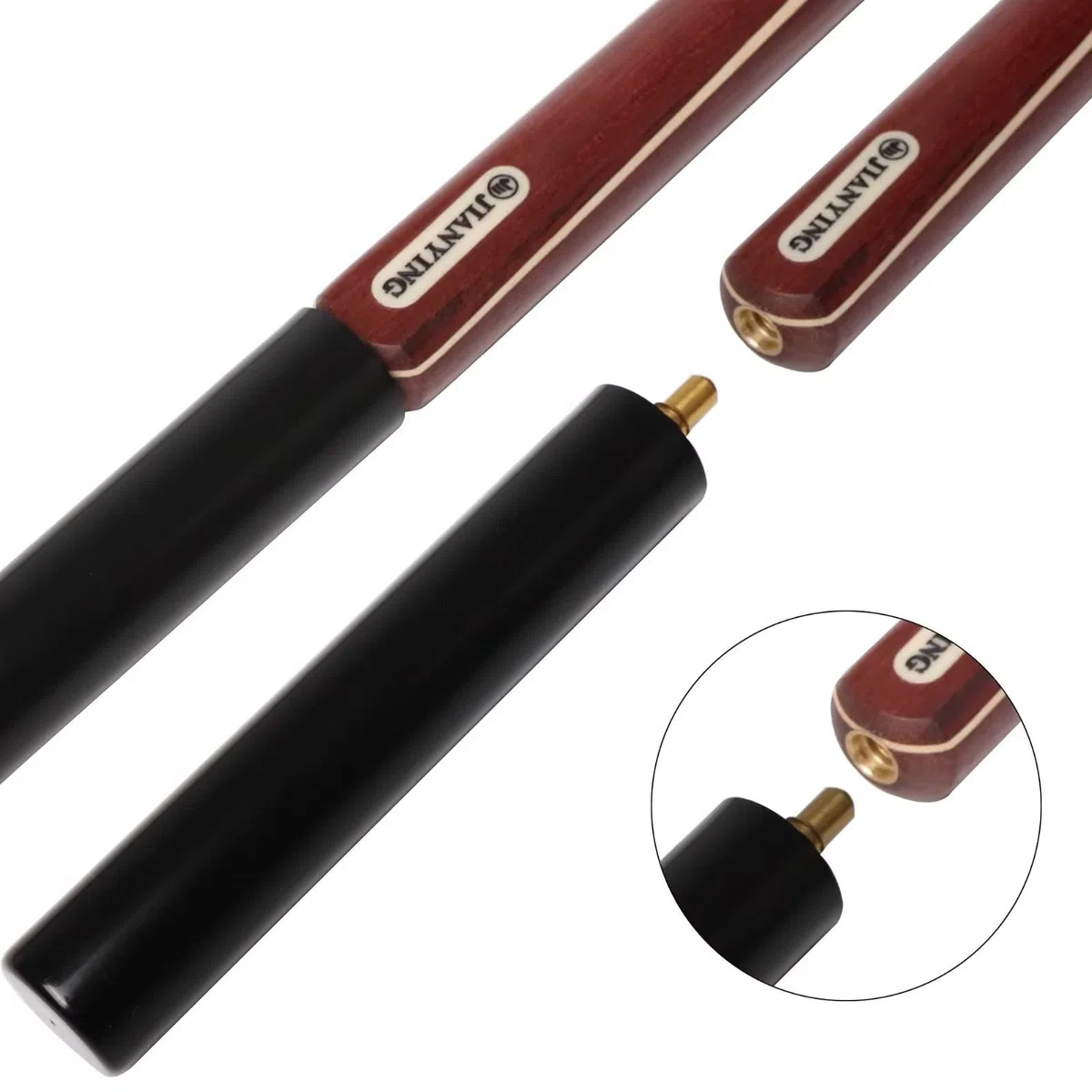 AONETIGER Queue de Billard 3 Pièces 145 cm Embout 10mm Professionnel Snooker Cue avec Extensions et 3/4 Tube/Étui Rigide Choisir