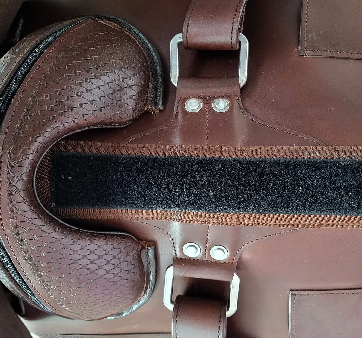 A&M Reitsport Selle western sans arbre Utah en cuir de buffle de haute qualité marron, taille : 16 pouces