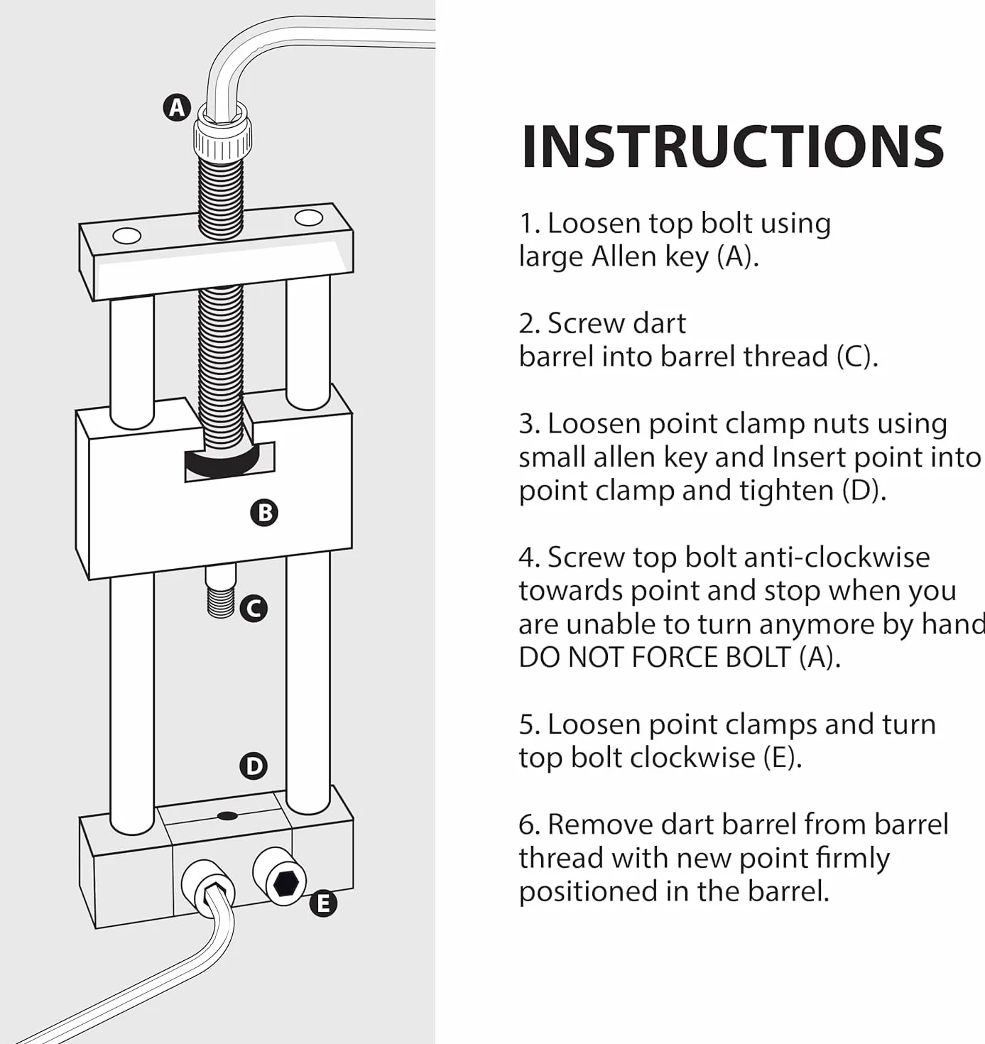 Harrows outil de repointage pour fl?chettes - repointeur portable pour remplacer les pointes de fl?chettes
