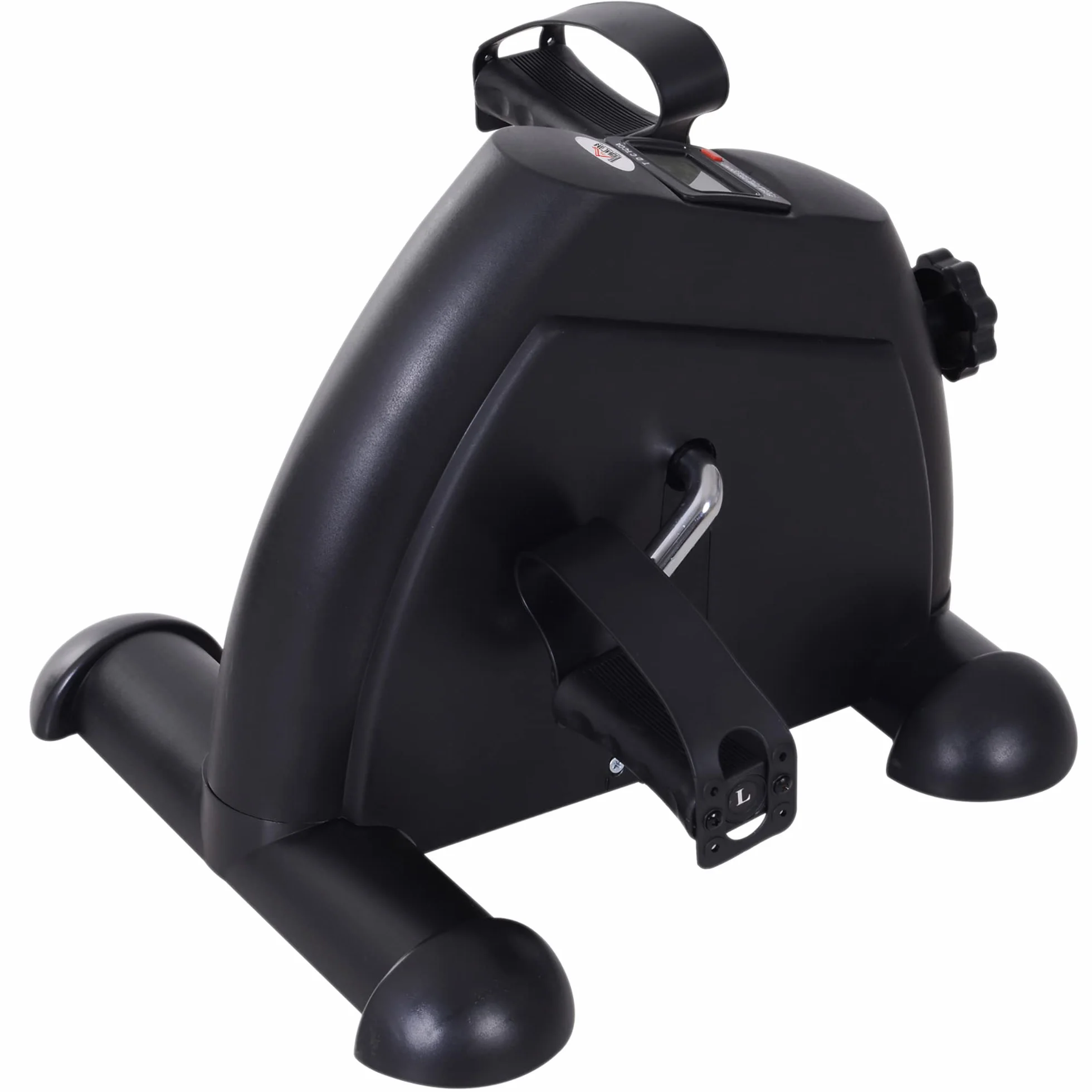 HOMCOM Mini vélo d'appartement bras jambes fitness écran LCD 35x40x31 cm noir