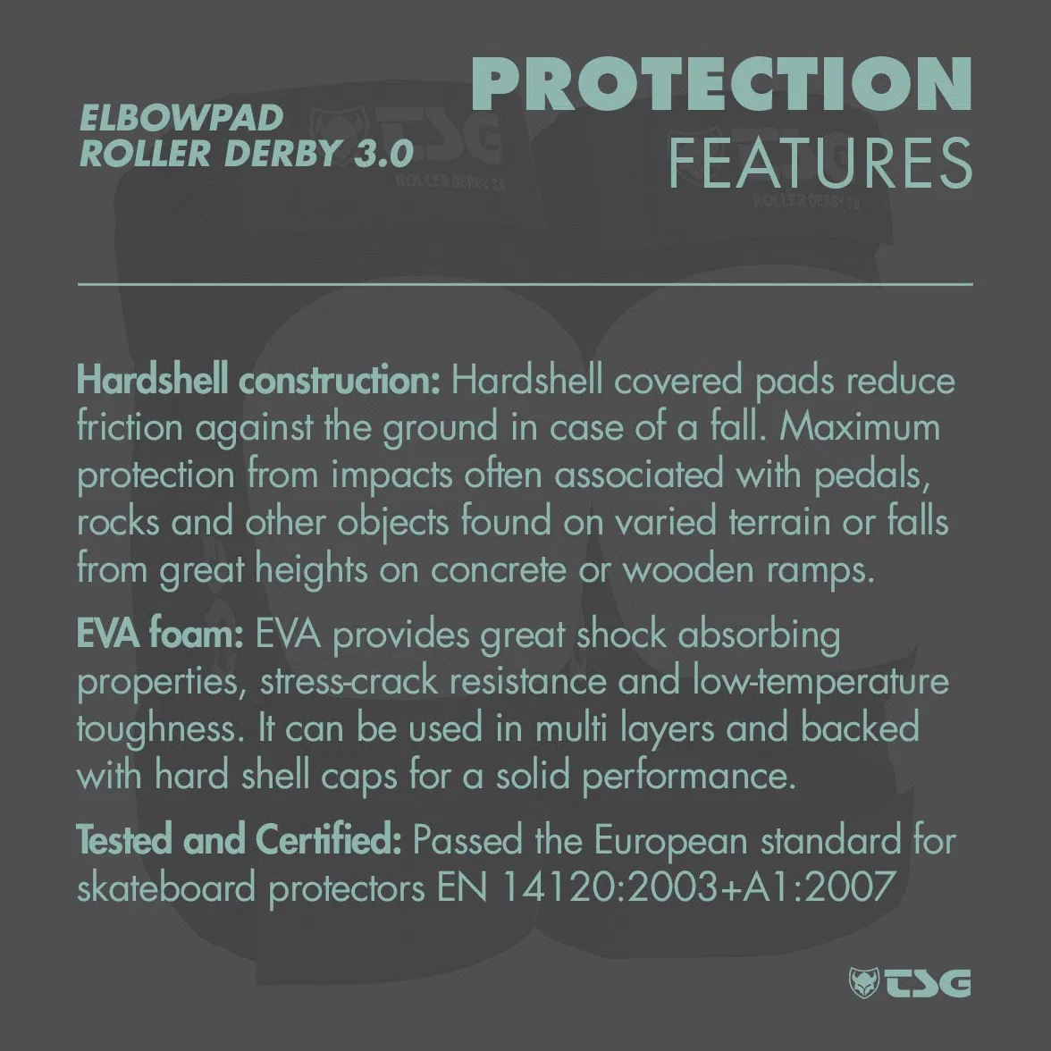 TSG elbowpad Roller Derby 3.0 Protections