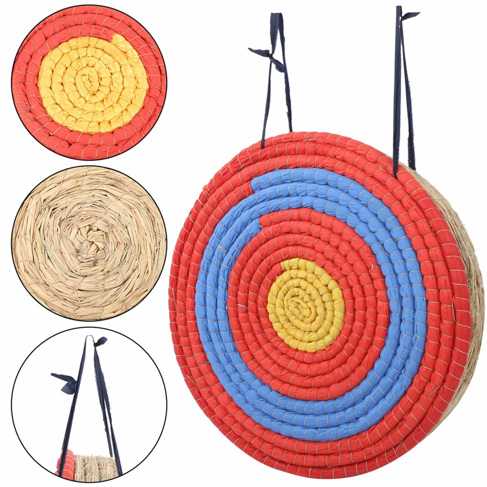 Cible de Tir à l'arc Paille 10cm Renforcée pour Chasse Sportive
