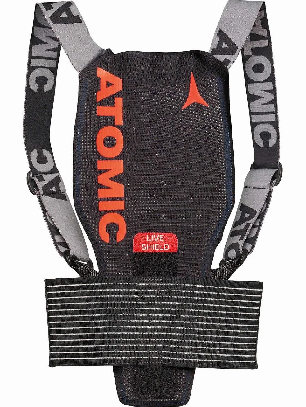 Protection dorsale ATOMIC Live Shield JR pour enfants et adolescents respirante légère noir orange