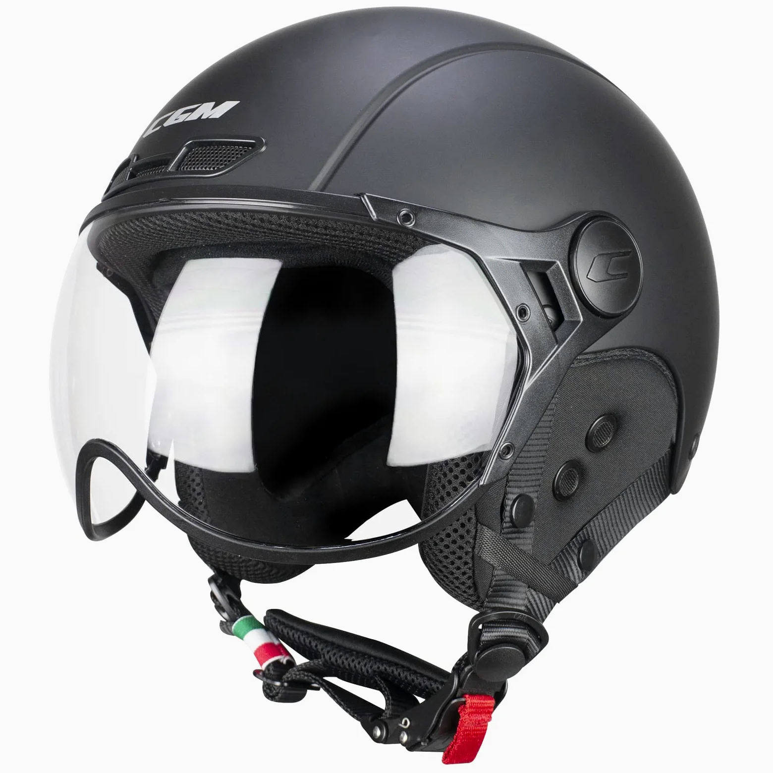 CGM EBI Casque de Ski Unisexe pour Adulte, Noir Mat, M (57-58cm)