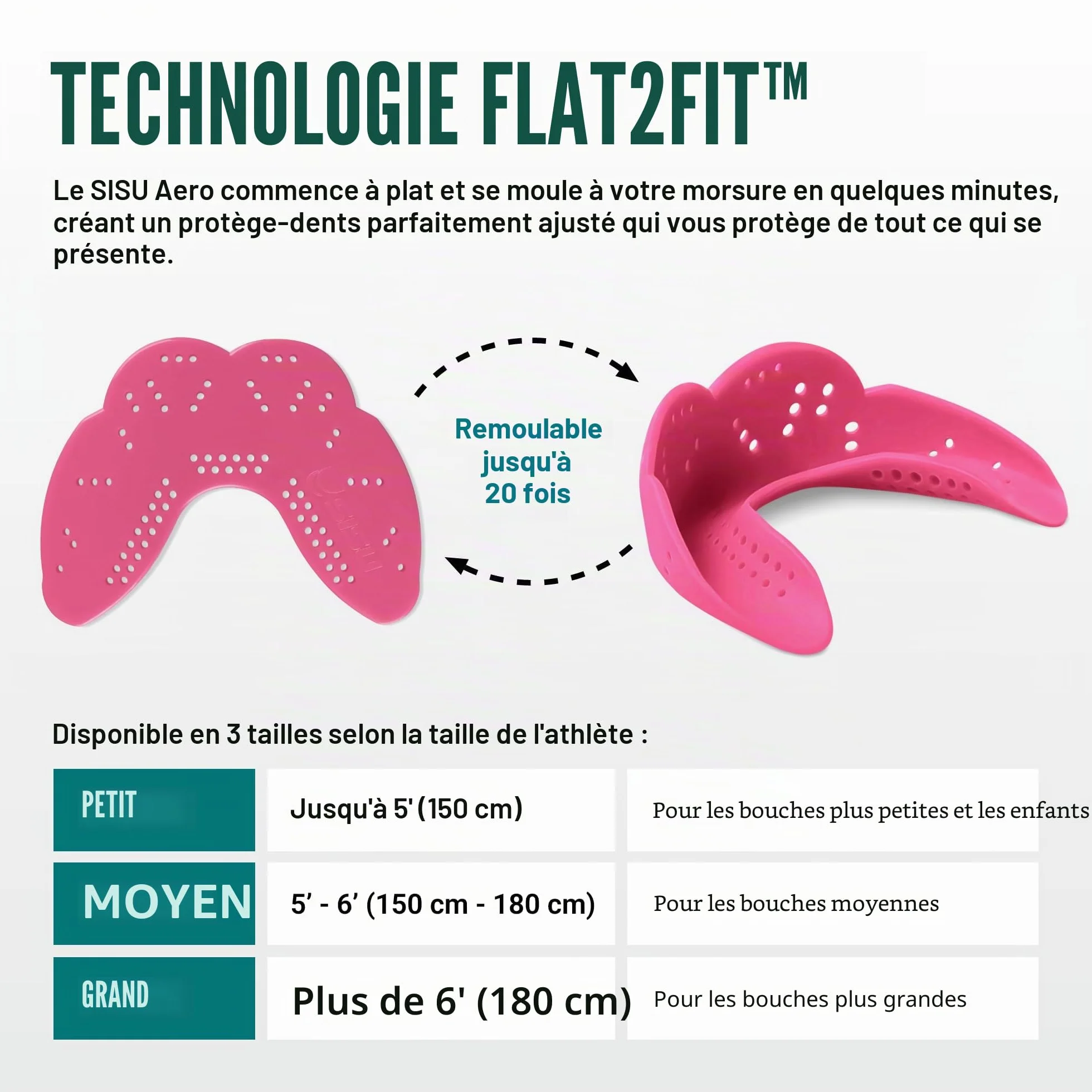 SISU Protège-Dents Aero 1,6 de, Mixte, Aero 1.6, Rose Vif