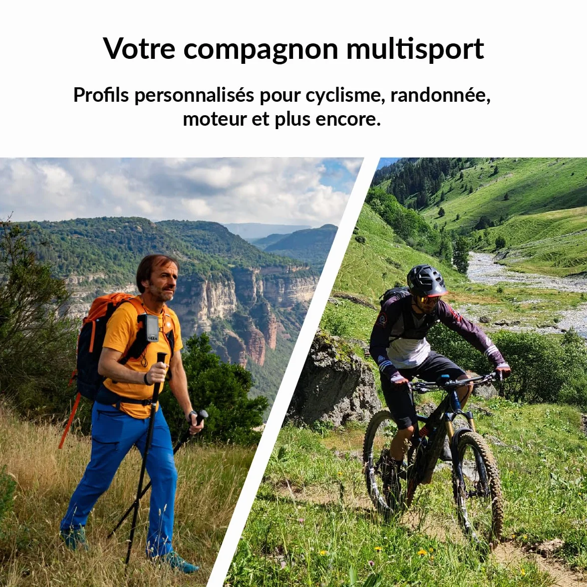 TwoNav Terra (32 Go) + Carte 5 Dalles de France IGN Top25, GPS de Sports avec écran Large 3,7 Pouces pour Montagne, randonnée, VTT, vélo