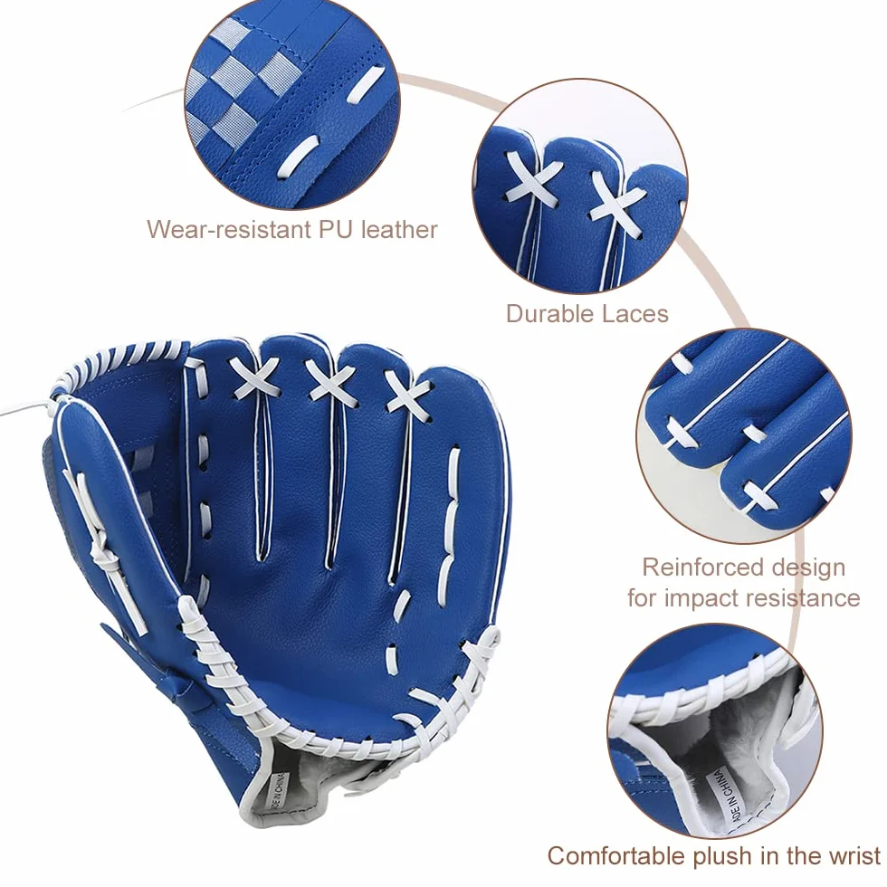 Gant de baseball pour sports de plein air pour enfants, jeunes adultes, pratique de la main gauche