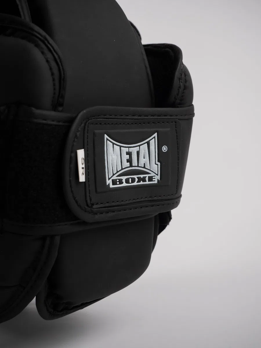 METAL BOXE Casque Compétition Noir Junior Sports de Combat Jeunesse Unisexe