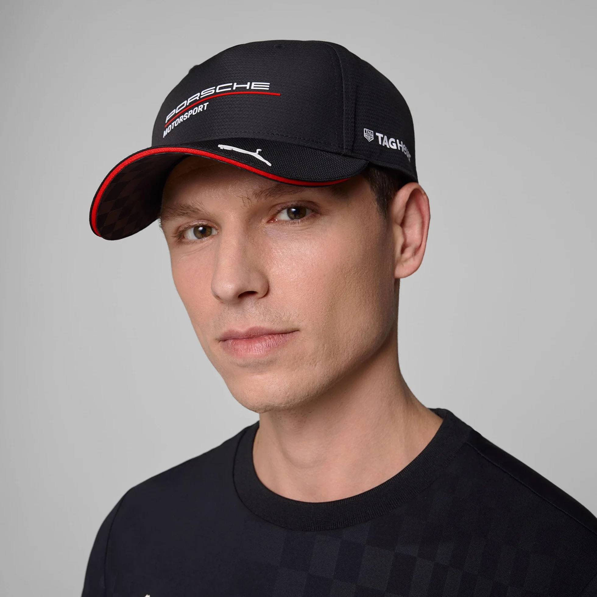 PUMA Porsche Motorsport Casquette d'équipe visière incurvée Logos Sponsors