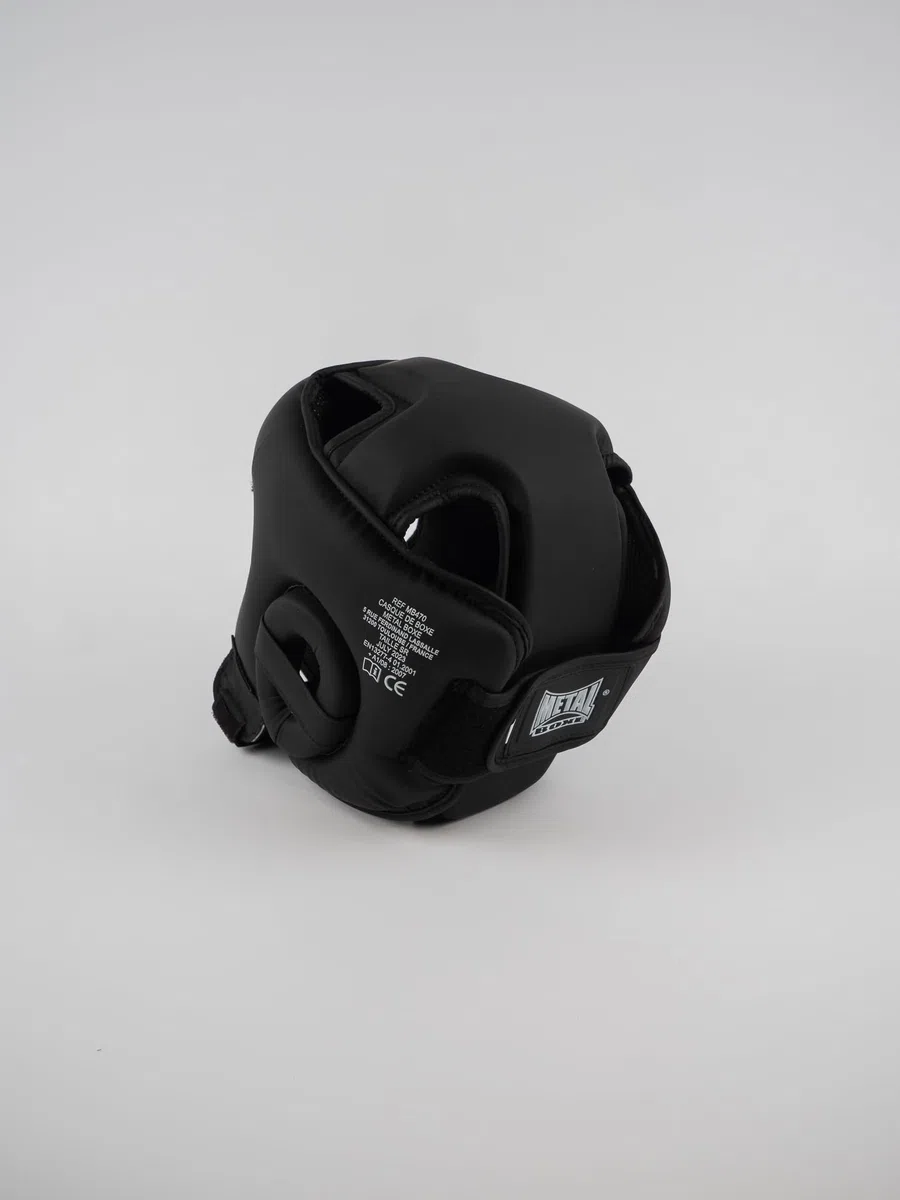 METAL BOXE Casque Compétition Noir Junior Sports de Combat Jeunesse Unisexe