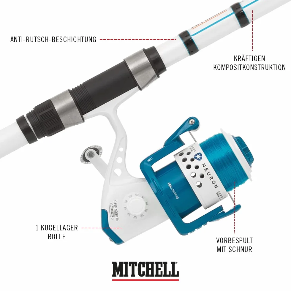 Mitchell Neuron Combo, Fishing Rod and Reel Combo, Spinning Combos, Sea - Boat Fishing