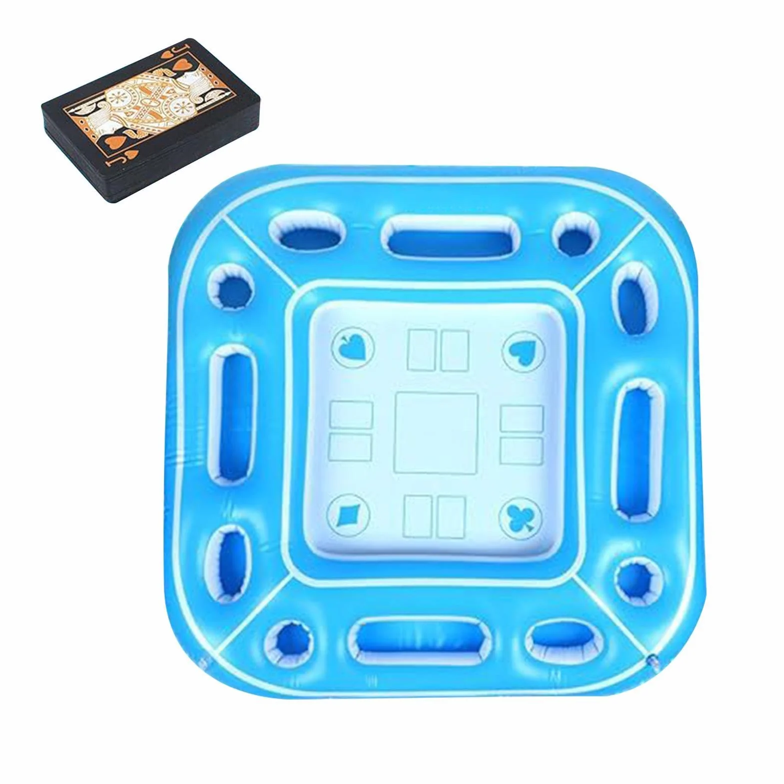 Table Flottante pour Piscine - Gonflable Portable et Résistante aux Intempéries | Table Flottante pour Spa - Fête en Plein Air, Rivière, Mer, Lac, Vacances, Réunion De