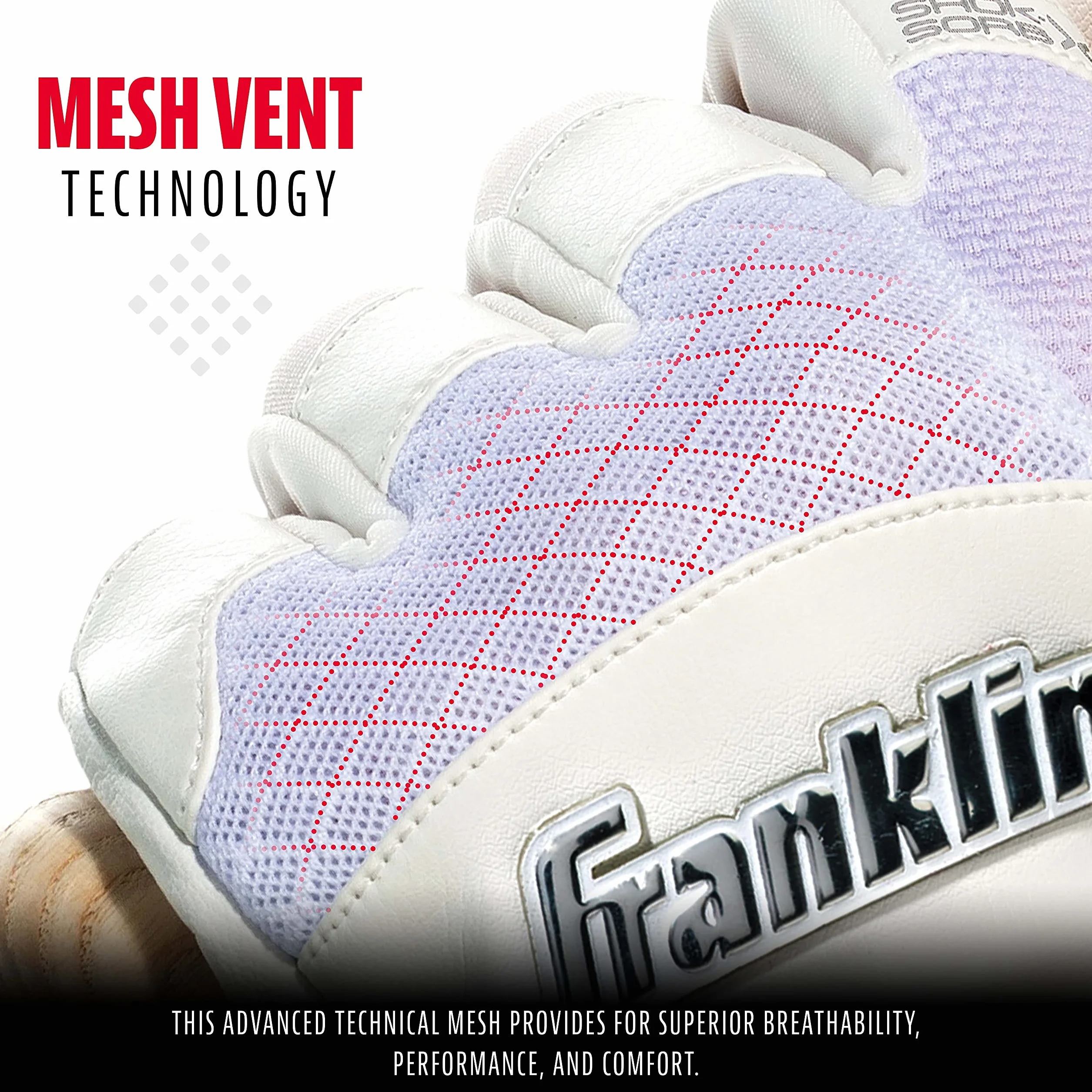 Franklin Sports MLB Shok-Sorb X Gants de frappeurs pour Baseball + Softball – Paire de Gants rembourrés Anti-piqûres pour Adultes et Jeunes – Plusieurs Couleurs et Tailles