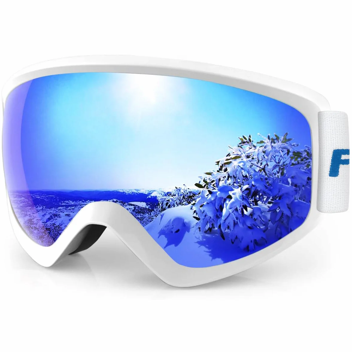 Findway Masque de Ski Protection pour Enfant 5 à 16 Ans Lunette Ski Masque Ski OTG de Garçon ou Fille Anti-UV Antibuée Compatible avec Casque pour Ski Snowboard Autres Sports Hiver