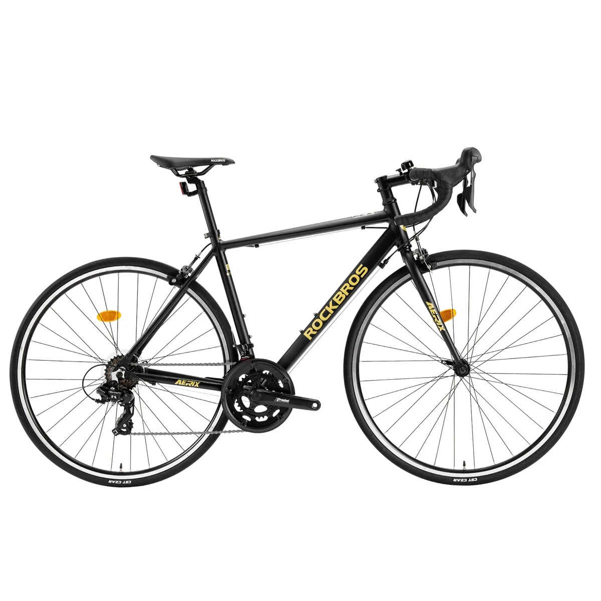 ROCKBROS AERIX Vélo de Route 700C Aluminium 16 Vitesses, Léger 11,36 kg, Guidon Droit, Vélo Fitness Débutant Loisirs Entraînement pour Hommes Femmes, Tailles XS/S/M/L/XL