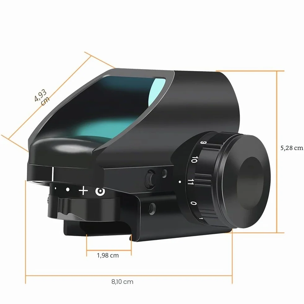 Feyachi RS-25 Viseur Point Rouge avec 4 Réticule 11 Luminosité Réglages Tactique Viser Airsoft Étanche Viseur Optique avec 20mm/22mm Picatinny Montage sur Rail