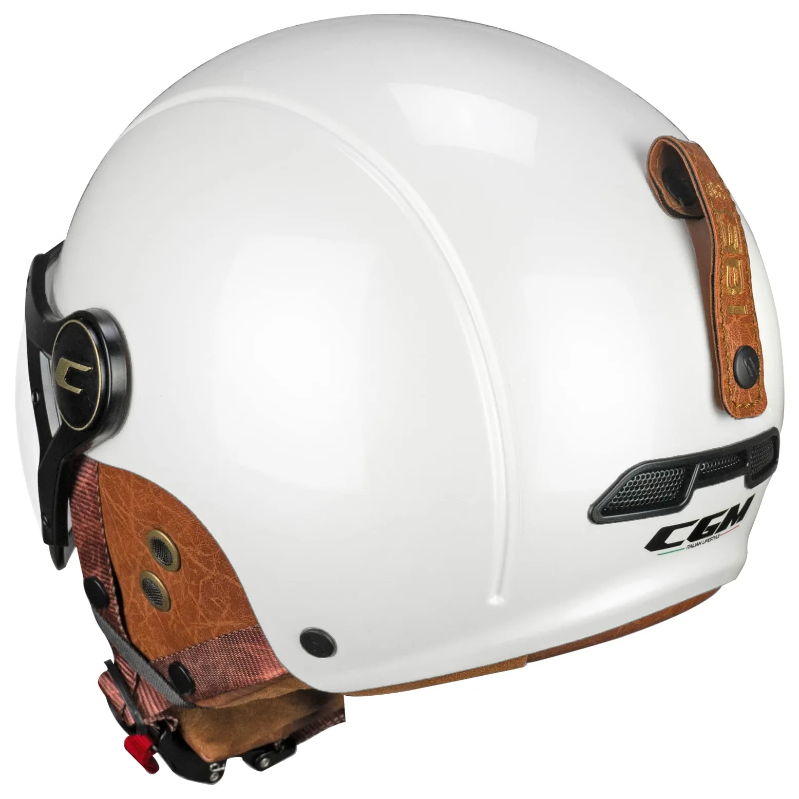 CGM EBI Casque de Ski Unisexe Adulte, Blanc nacré, S (55-56cm)