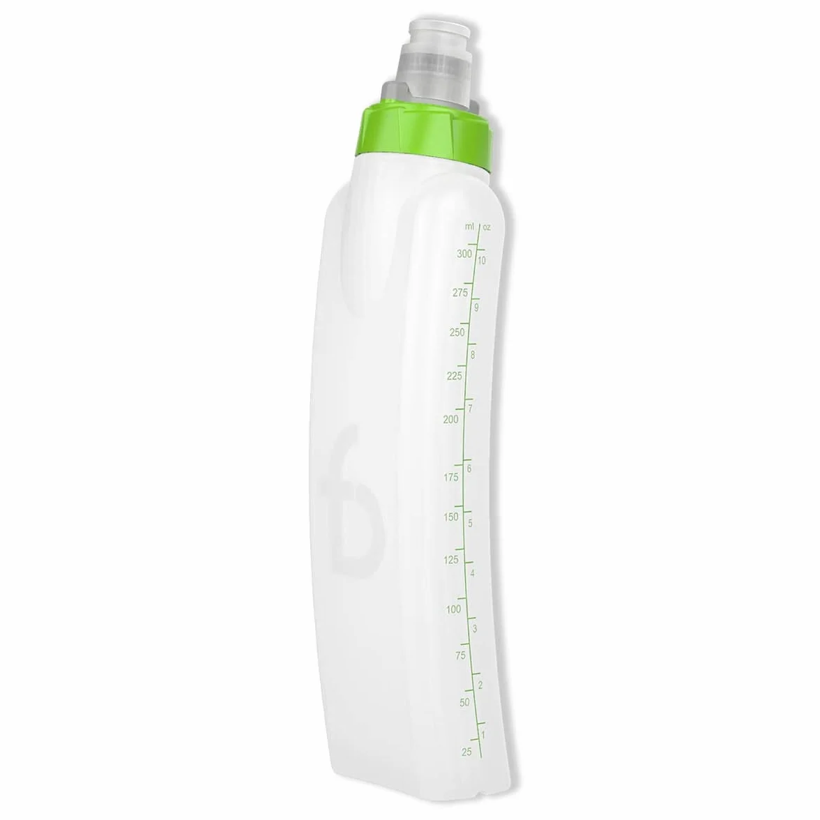 FlipBelt Arc Ceinture de course pour bouteille d'eau, bouteille d'hydratation incurvée, 38 ml, vert