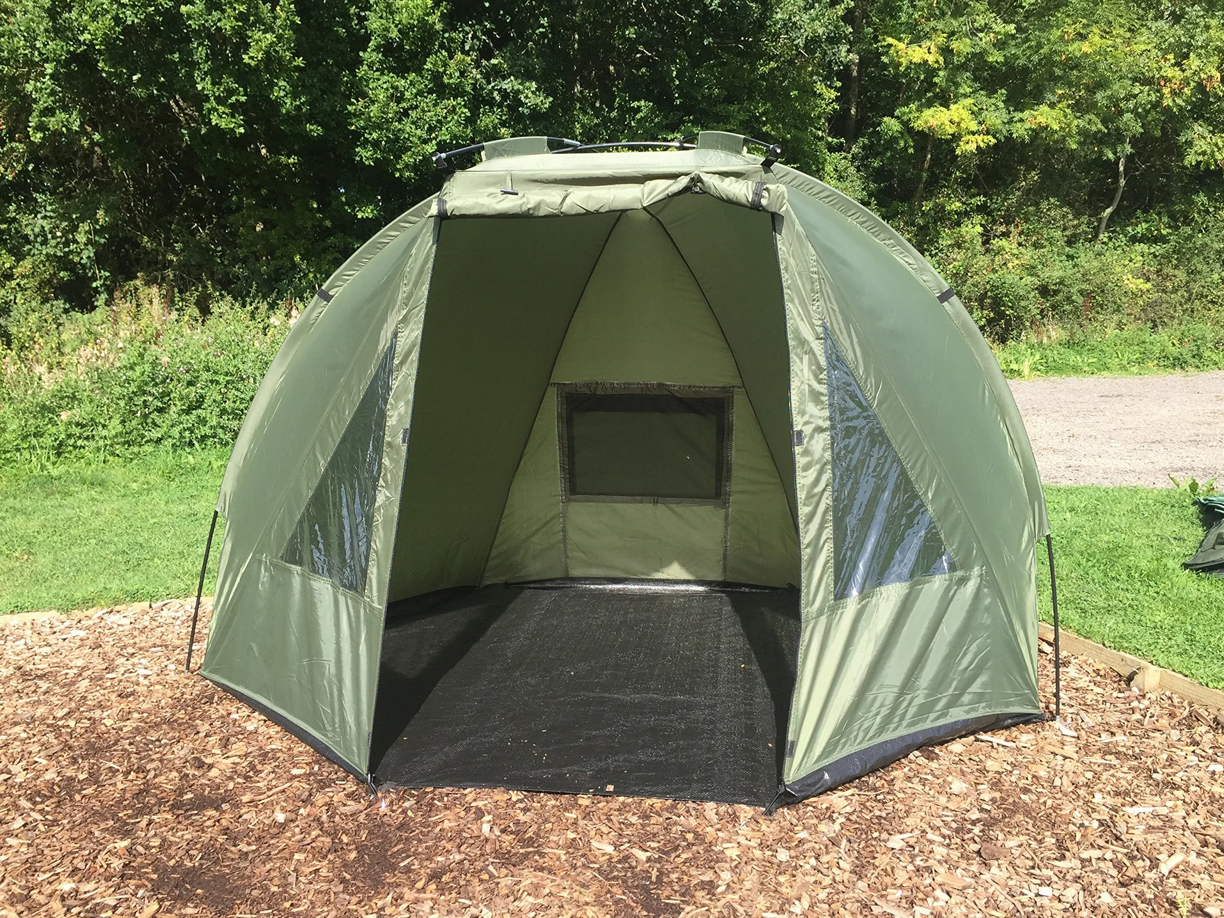 Quest Tente de pêche à la carpe colonne d'eau 5000 mm Bivvy 1-2 personnes