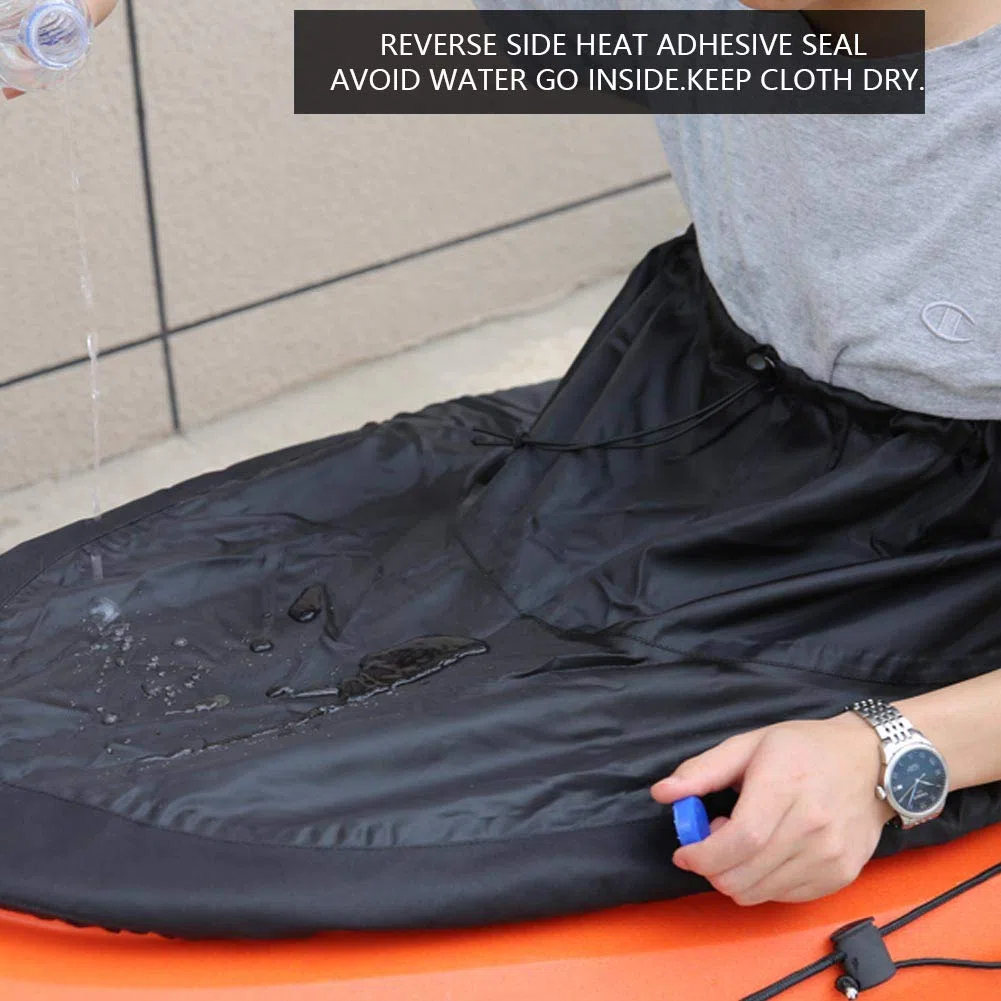 Alomejor Jupe de pulvérisation de Kayak Jupe de pulvérisation de Kayak en Nylon réglable, Couverture imperméable, Accessoire de Sports Nautiques