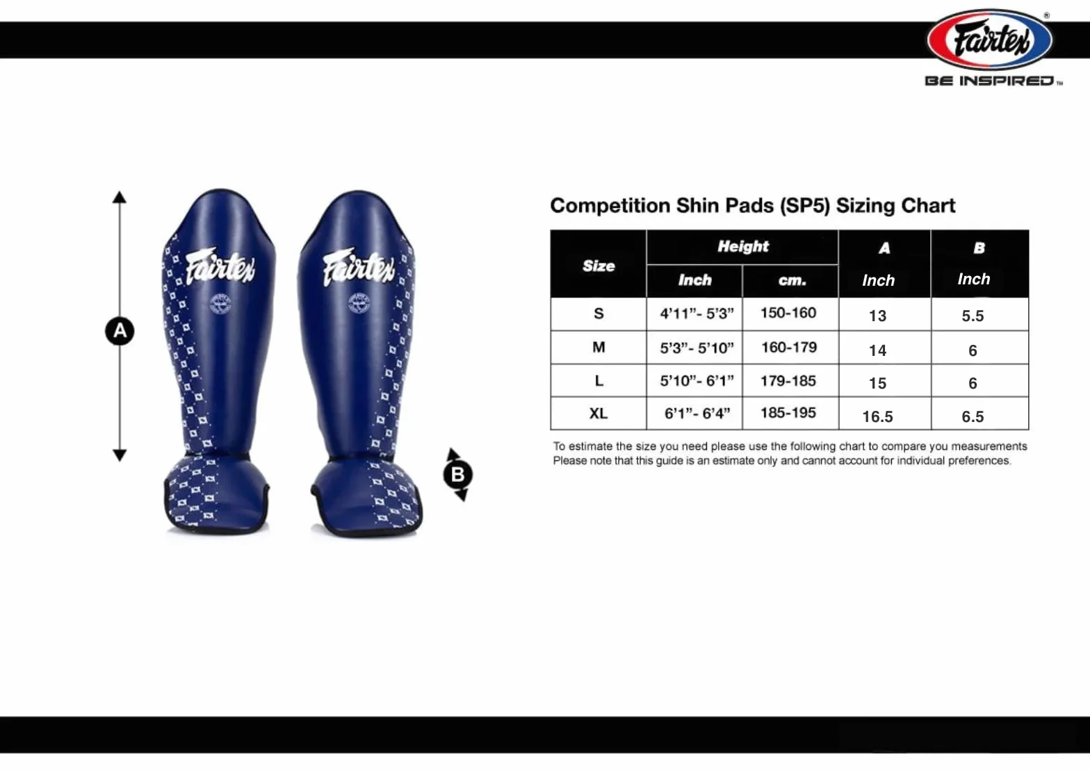 Fairtex SP5 Protège-Tibias de Muay thaï pour Homme, Femme, Enfant | Les protège-Tibias sont de qualité supérieure, légers et durables | Protection étendue pour éviter Les attelles tibiales Pendant