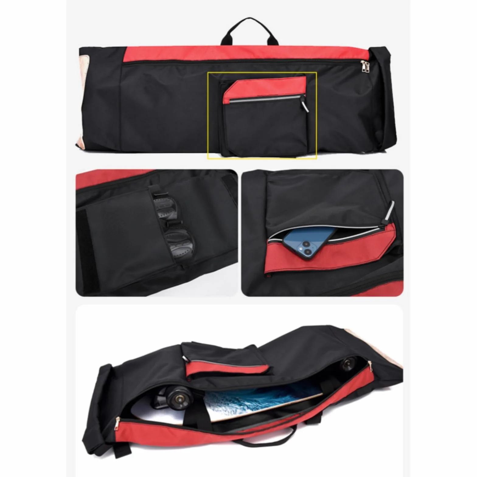 Sac De Planche à roulettes ， Sac à Longboard， Sac De Planche à roulettes Oxford，Longboard Voyage Sport，Sac à Scooter Électrique Plié Skateboard Housse De Protection