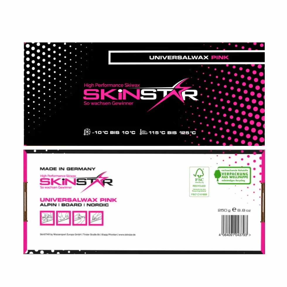 SkinStar Démarreur Ski Cire Kit, Fer de fartage Brosse Cire