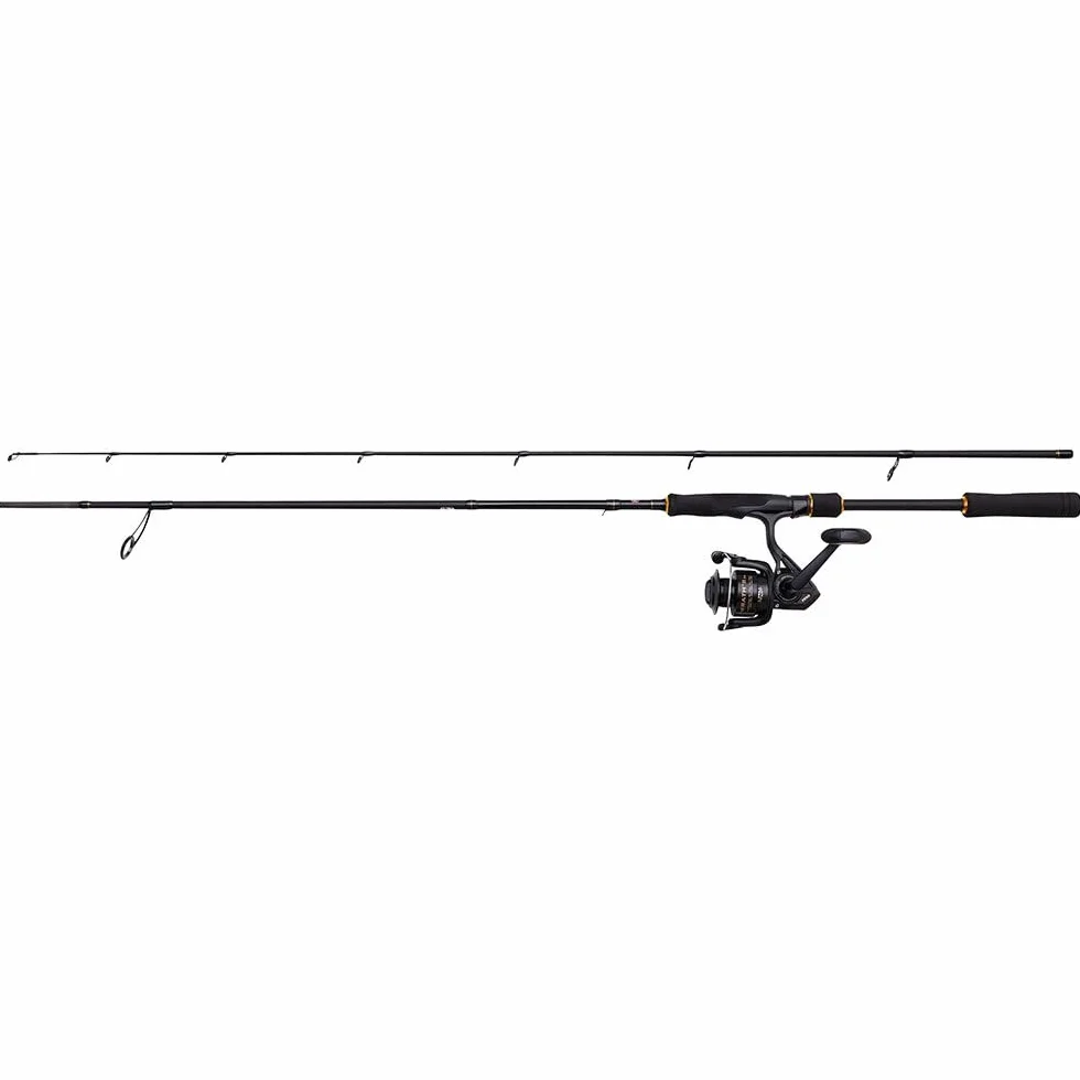 Penn Wrath II Labrax Spinning Combo – La canne à pêche en mer parfaite et moulinet pour les pêcheurs qui veulent attraper le bar de mer avec des leurres métalliques, durs ou souples, excellent rapport