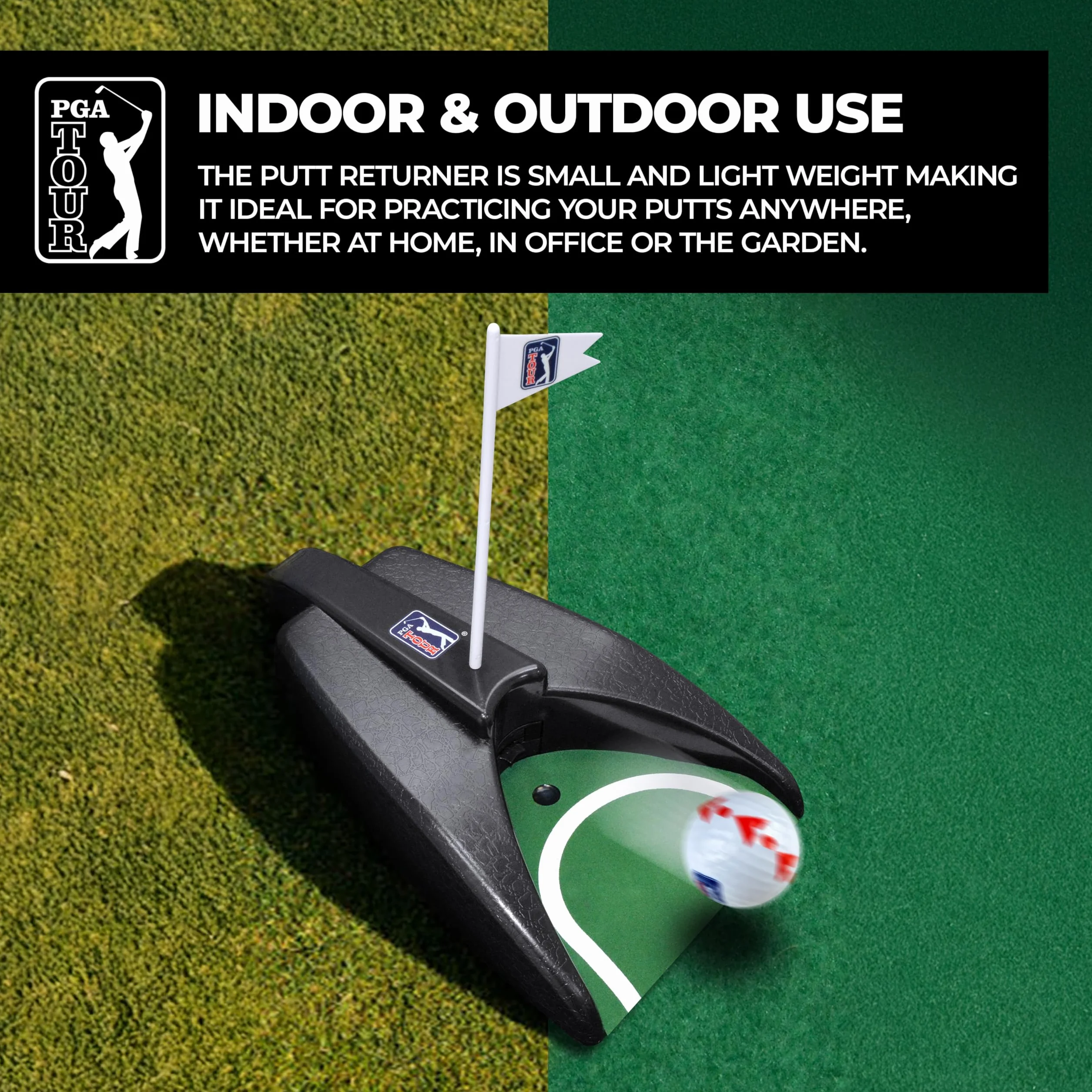 PGA Tour Pure Putt - Auto Putt Returner with Guideball